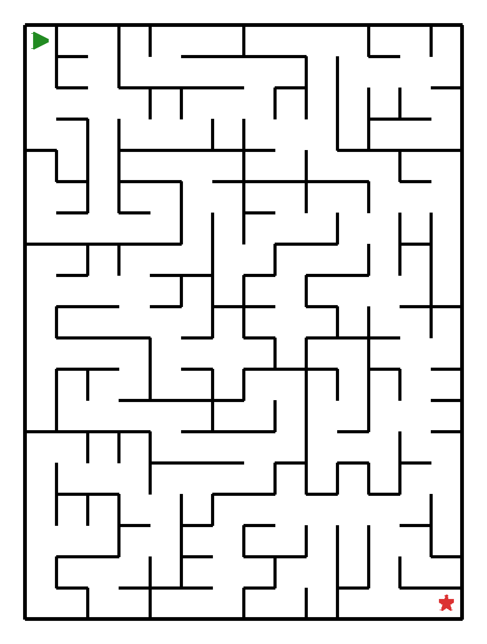 Labyrinth-Rätsel Labyrinth (mittel) für Vorschule aus der Kategorie Labyrinth - kostenlos ausdrucken