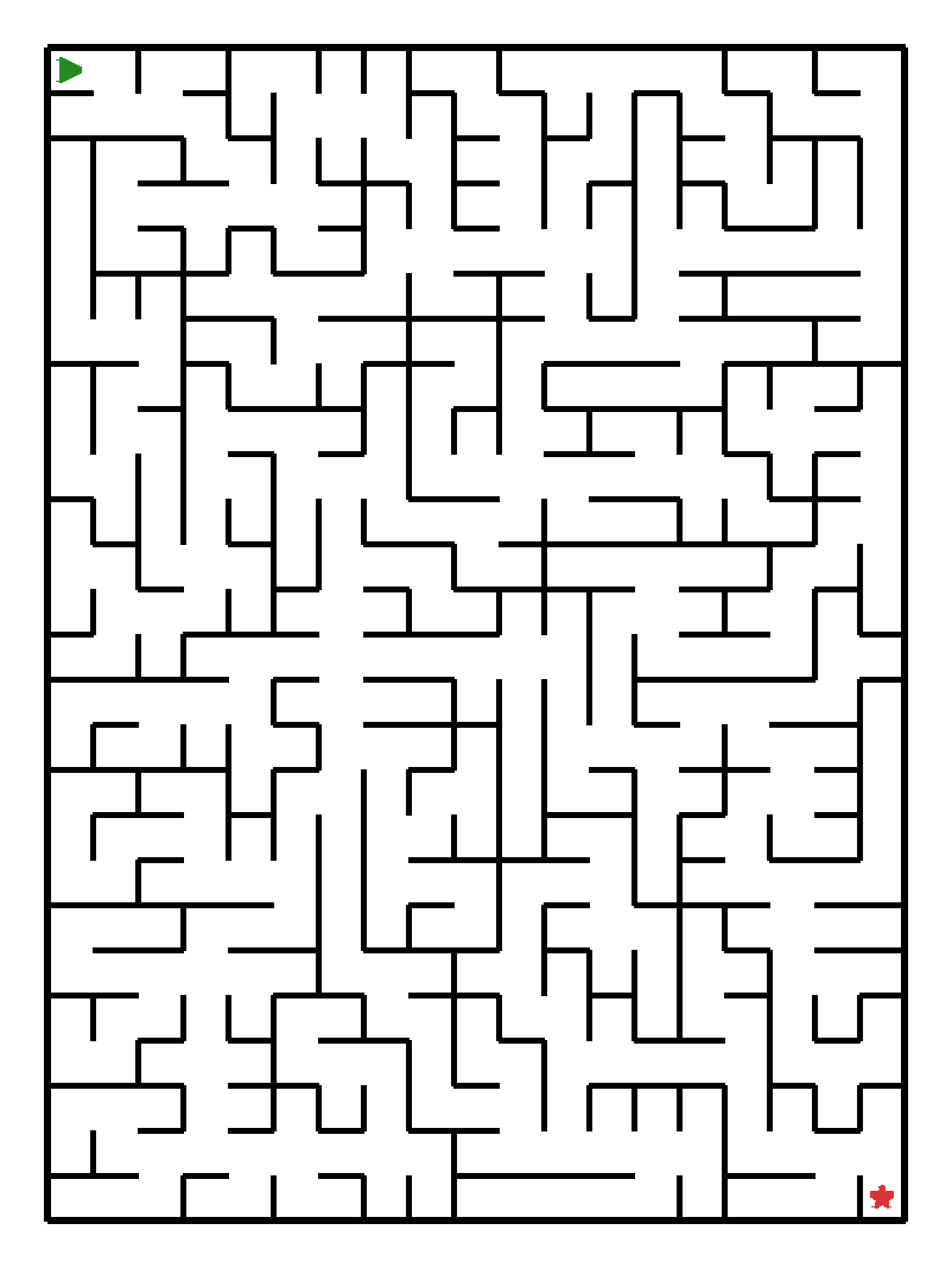 Labyrinth-Rätsel Labyrinth (schwer) für Vorschule aus der Kategorie Labyrinth - kostenlos ausdrucken