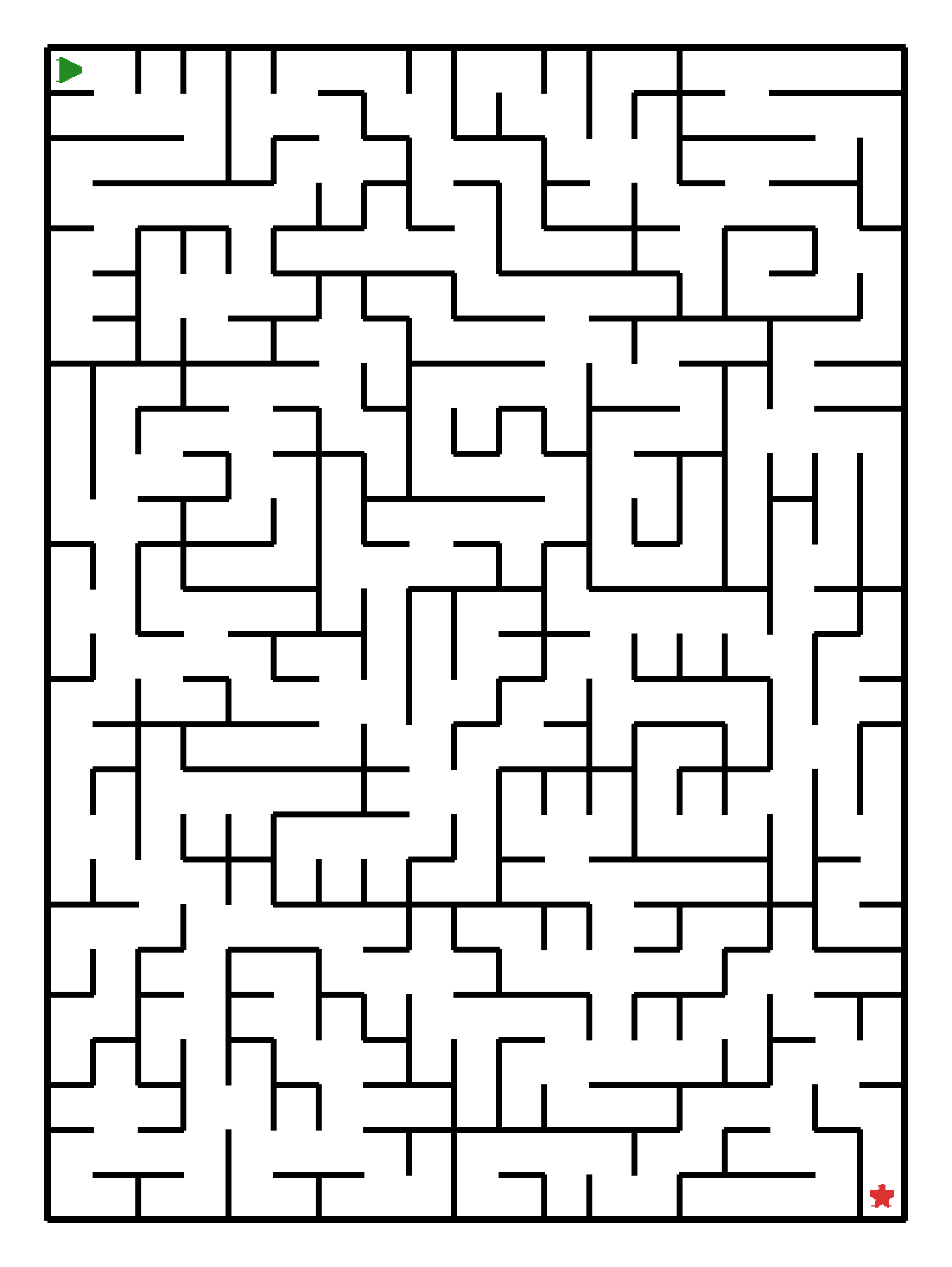 Labyrinth-Rätsel Labyrinth (schwer) für Vorschule aus der Kategorie Labyrinth - kostenlos ausdrucken