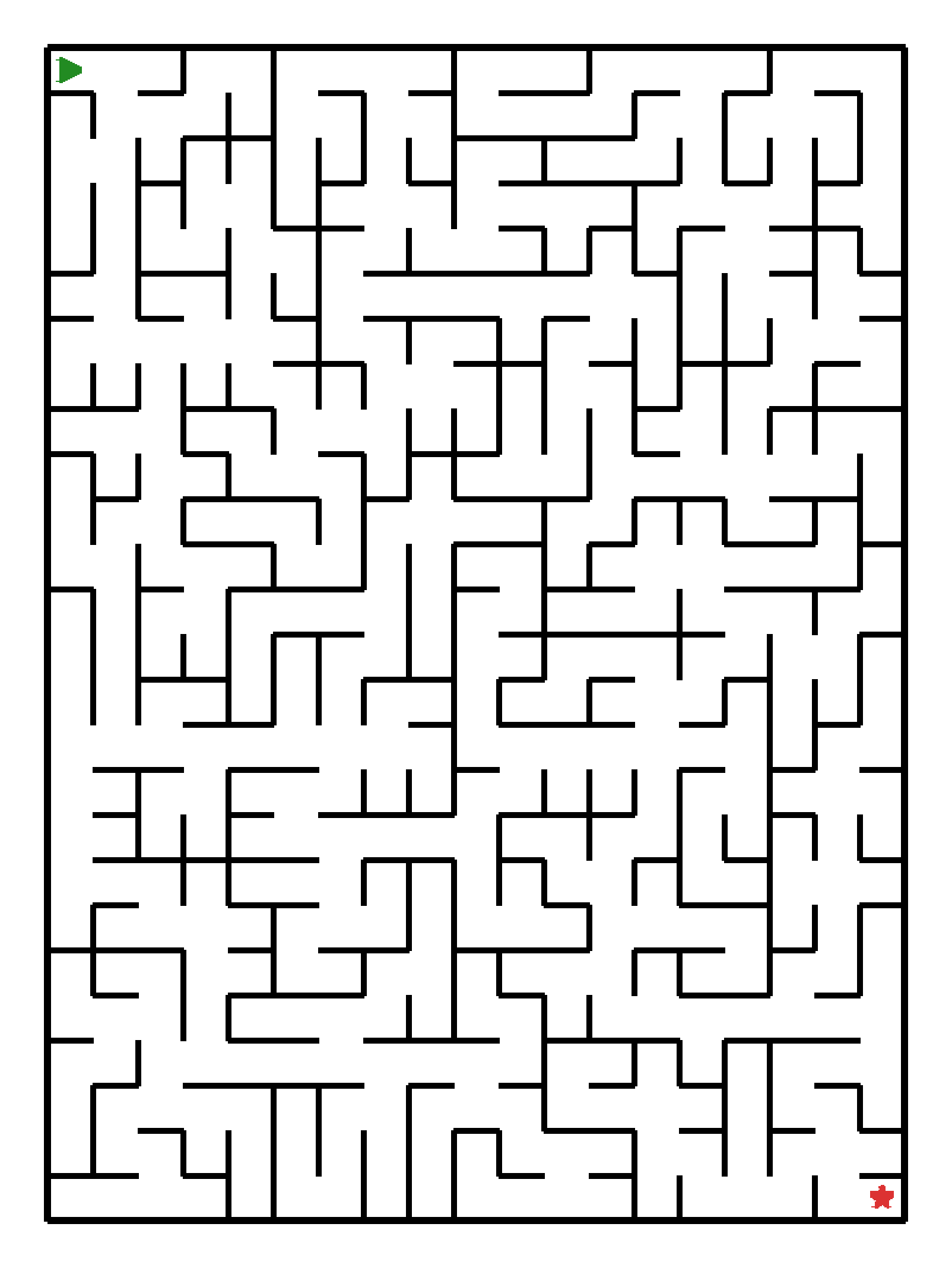 Labyrinth-Rätsel Labyrinth (schwer) für Vorschule aus der Kategorie Labyrinth - kostenlos ausdrucken