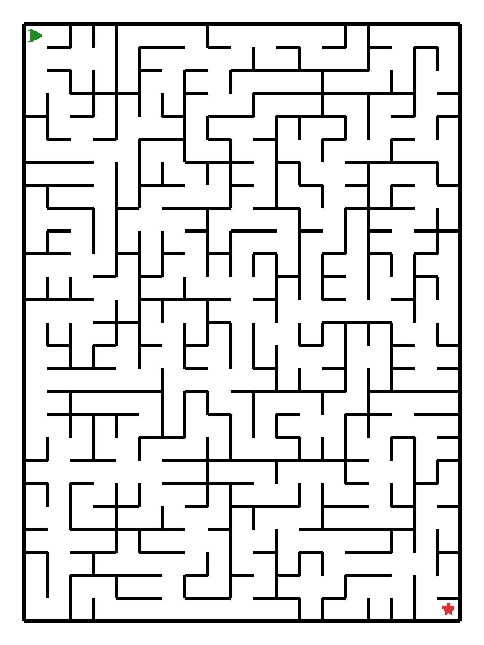 Labyrinth-Rätsel Labyrinth (schwer) für Vorschule aus der Kategorie Labyrinth - kostenlos ausdrucken