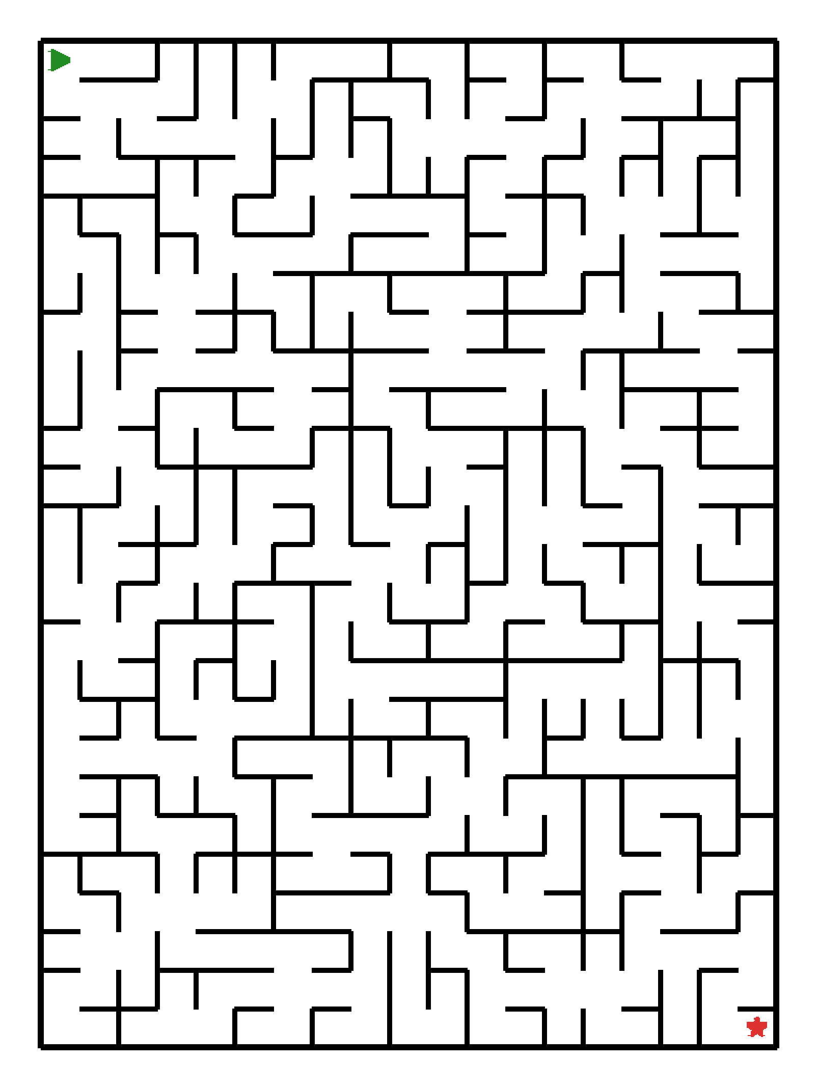 Labyrinth-Rätsel Labyrinth (schwer) für Vorschule aus der Kategorie Labyrinth - kostenlos ausdrucken