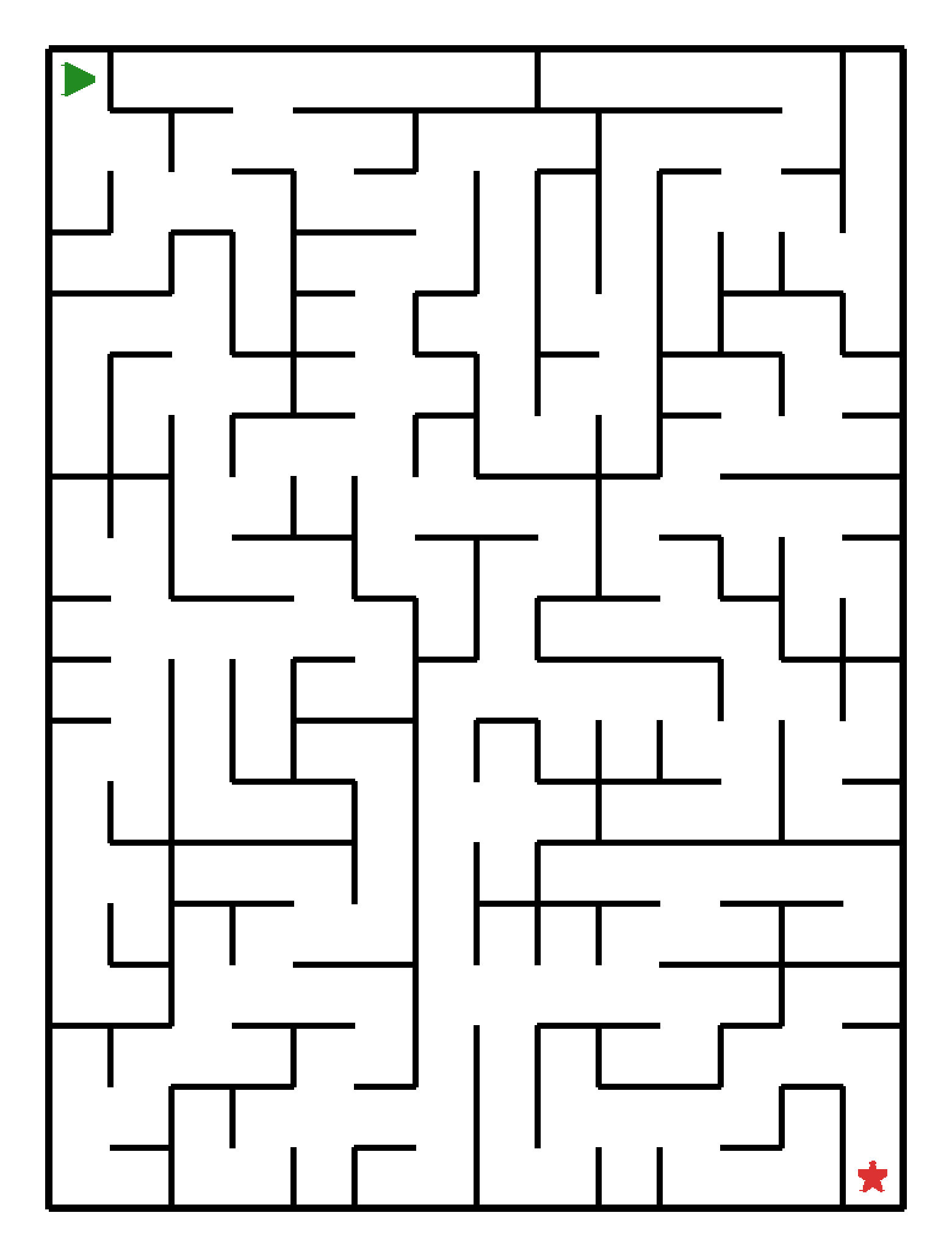 Labyrinth-Rätsel Labyrinth (mittel) für Vorschule aus der Kategorie Labyrinth - kostenlos ausdrucken