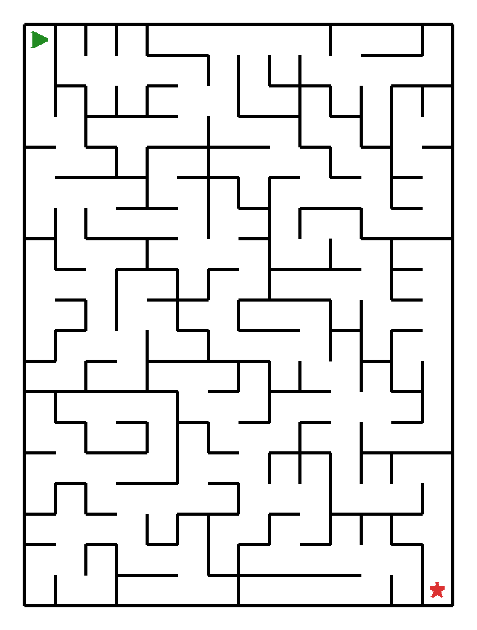 Labyrinth-Rätsel Labyrinth (mittel) für Vorschule aus der Kategorie Labyrinth - kostenlos ausdrucken