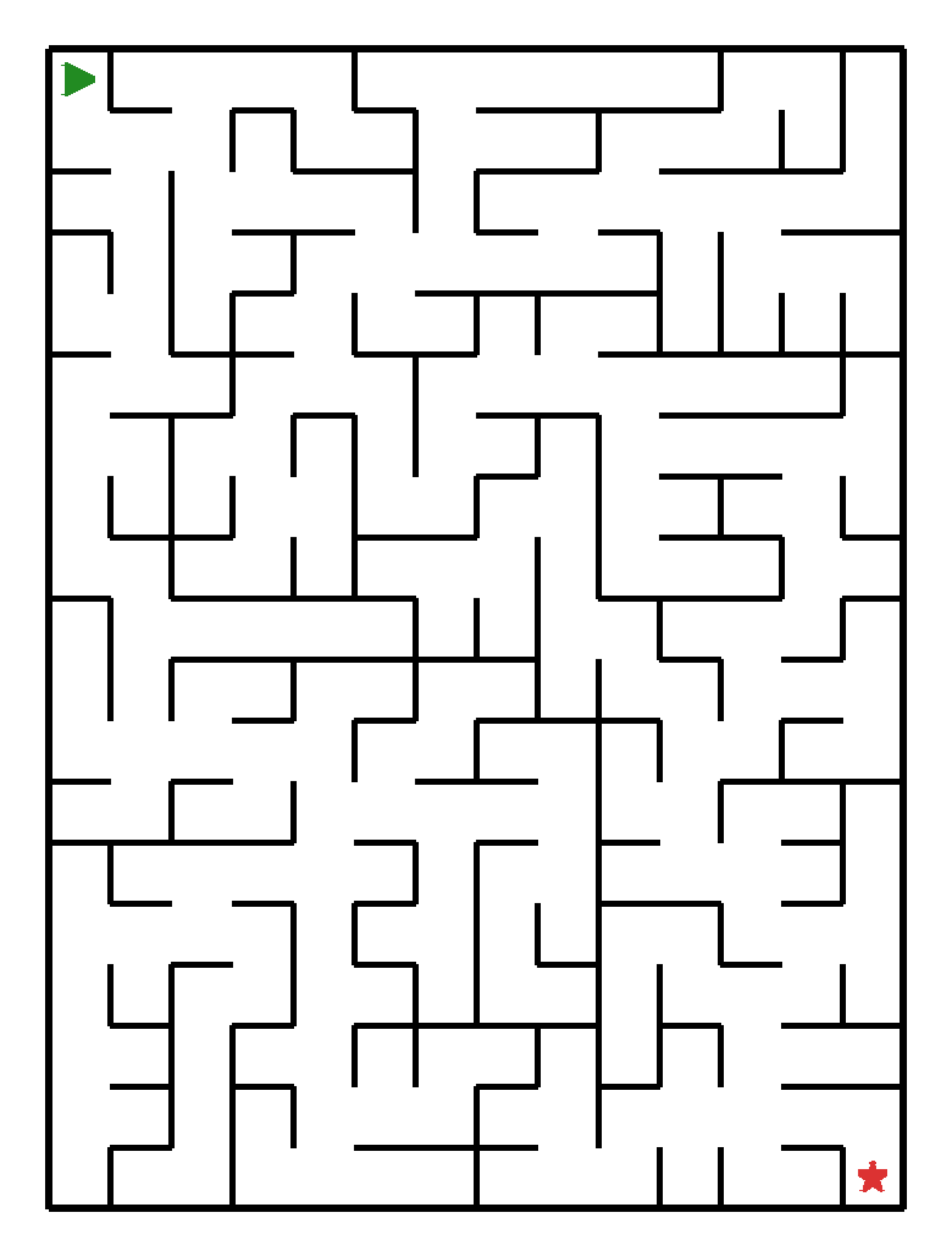 Labyrinth-Rätsel Labyrinth (mittel) für Vorschule aus der Kategorie Labyrinth - kostenlos ausdrucken