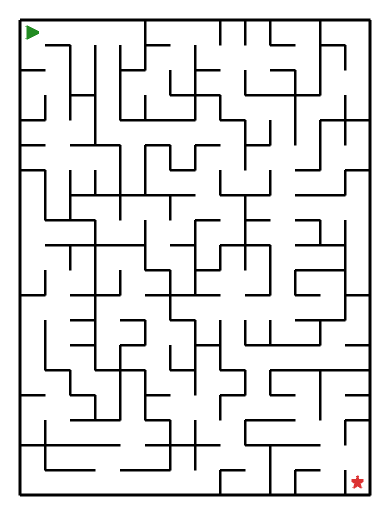 Labyrinth-Rätsel Labyrinth (mittel) für Vorschule aus der Kategorie Labyrinth - kostenlos ausdrucken