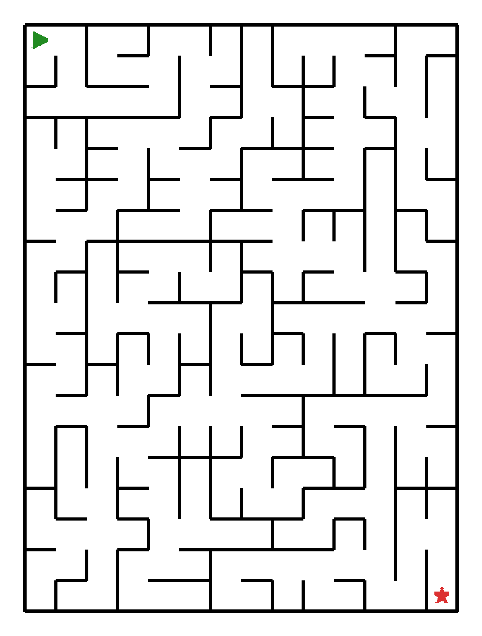 Labyrinth-Rätsel Labyrinth (mittel) für Vorschule aus der Kategorie Labyrinth - kostenlos ausdrucken