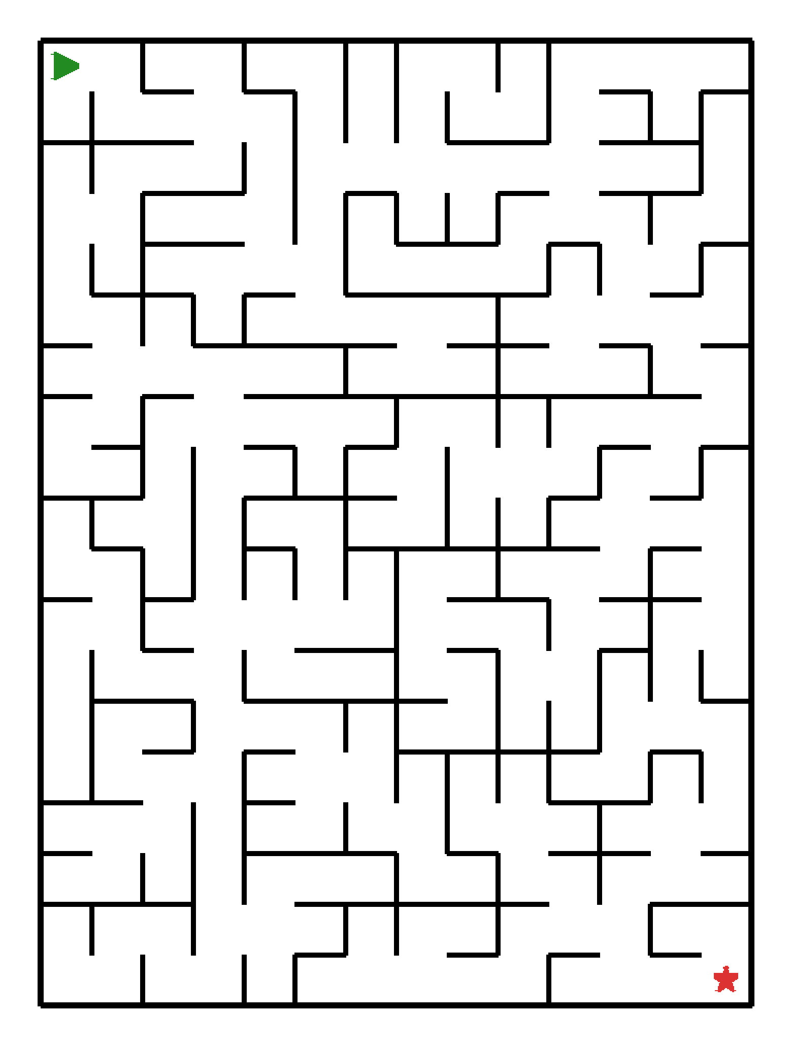 Labyrinth-Rätsel Labyrinth (mittel) für Vorschule aus der Kategorie Labyrinth - kostenlos ausdrucken