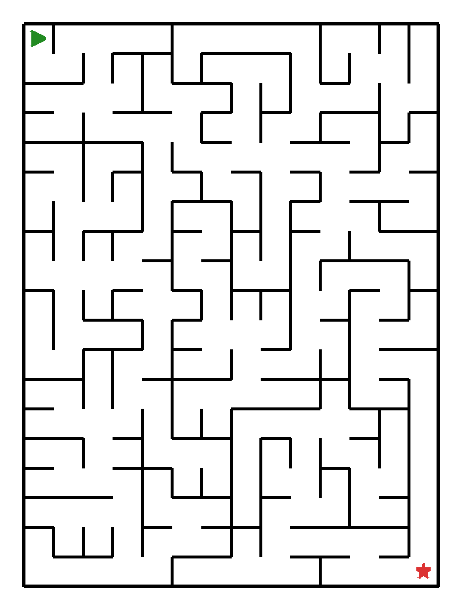 Labyrinth-Rätsel Labyrinth (mittel) für Vorschule aus der Kategorie Labyrinth - kostenlos ausdrucken