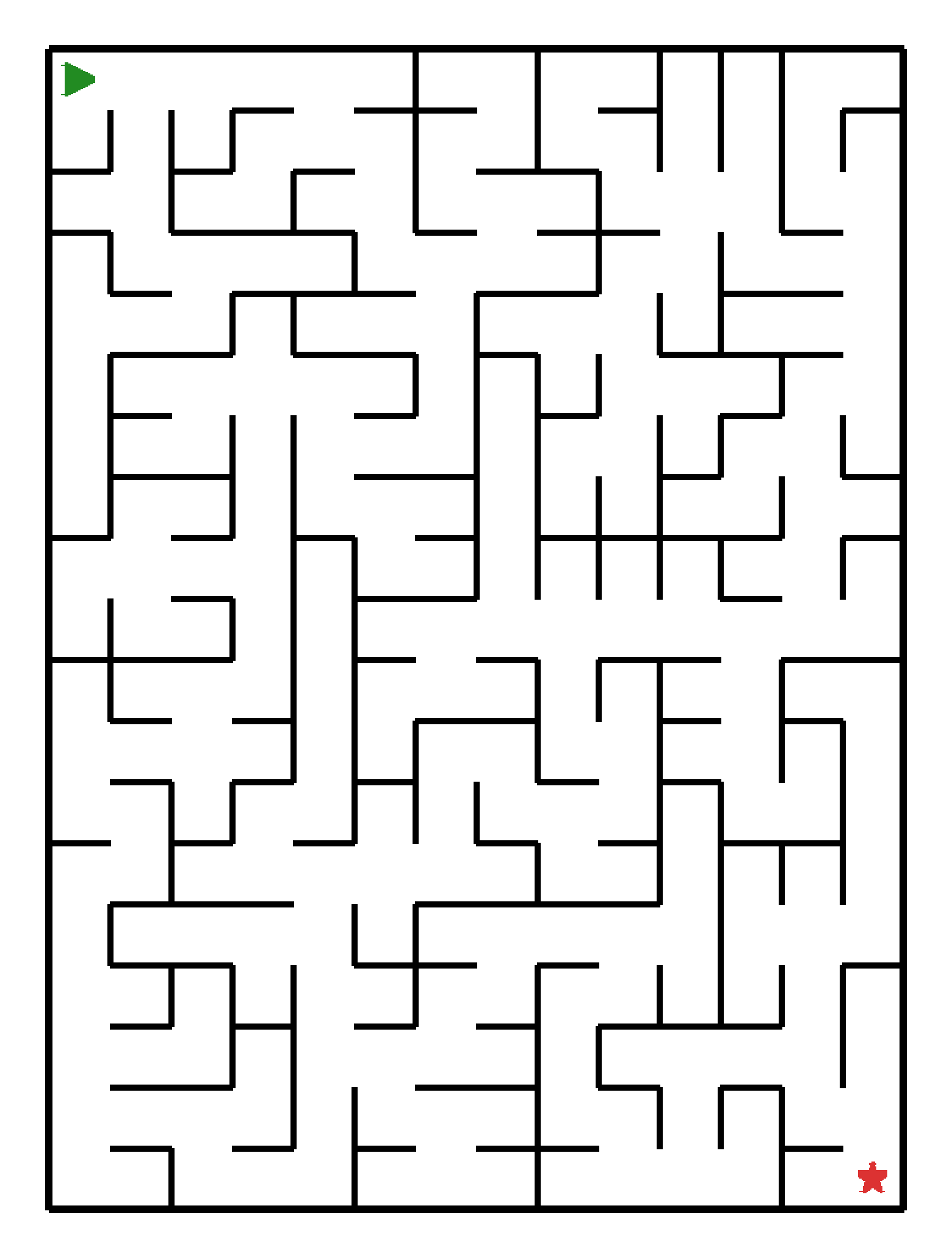 Labyrinth-Rätsel Labyrinth (mittel) für Vorschule aus der Kategorie Labyrinth - kostenlos ausdrucken