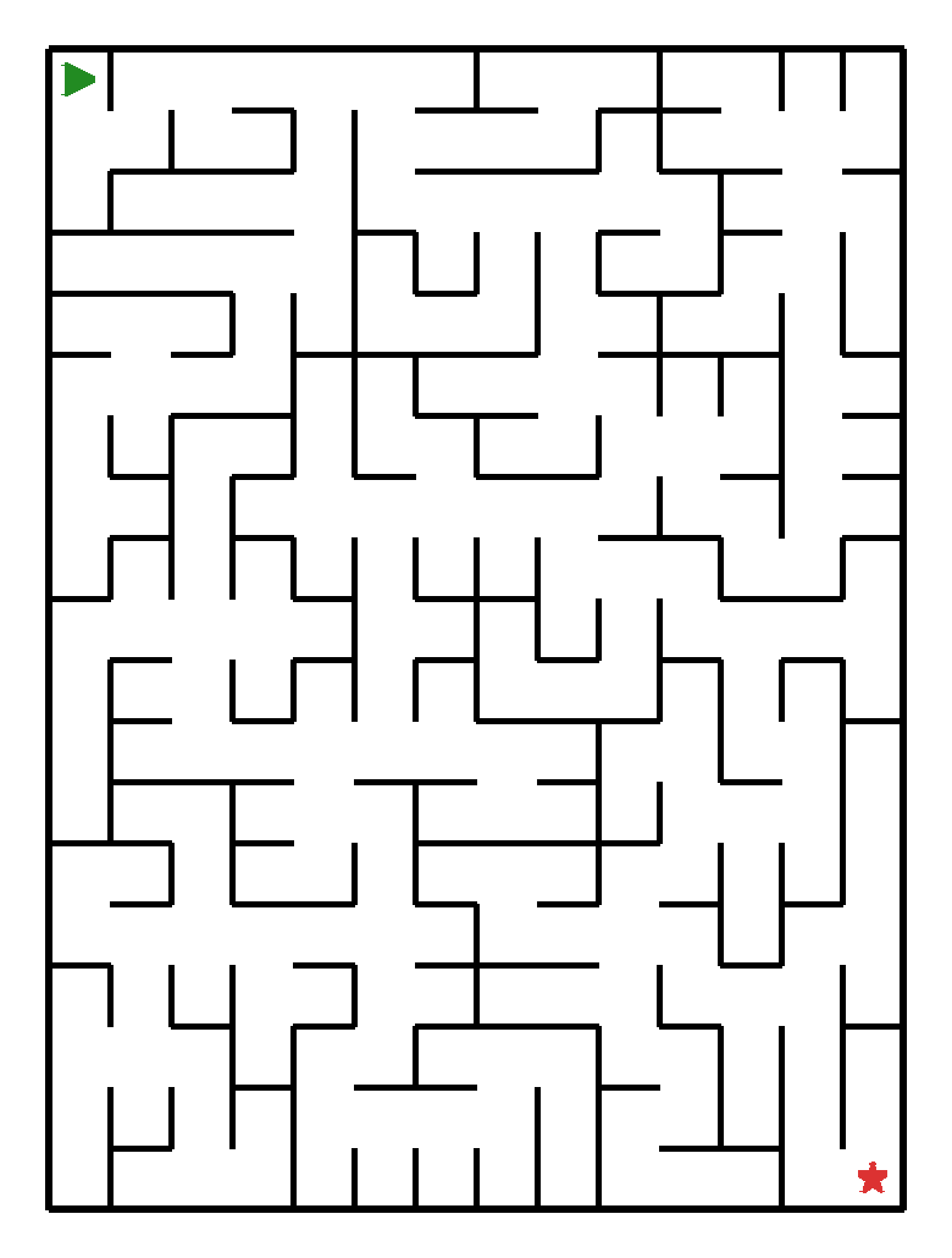 Labyrinth-Rätsel Labyrinth (mittel) für Vorschule aus der Kategorie Labyrinth - kostenlos ausdrucken