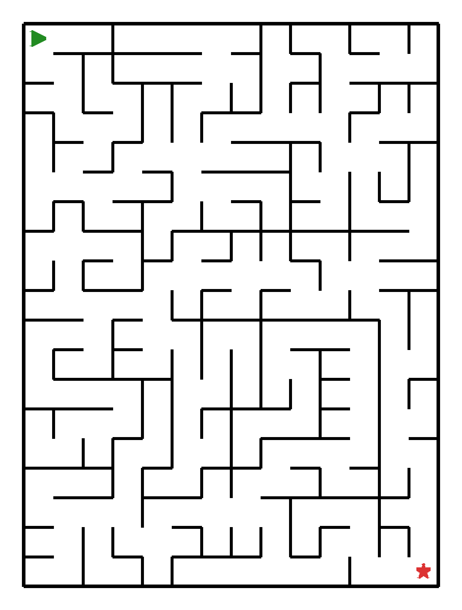 Labyrinth-Rätsel Labyrinth (mittel) für Vorschule aus der Kategorie Labyrinth - kostenlos ausdrucken