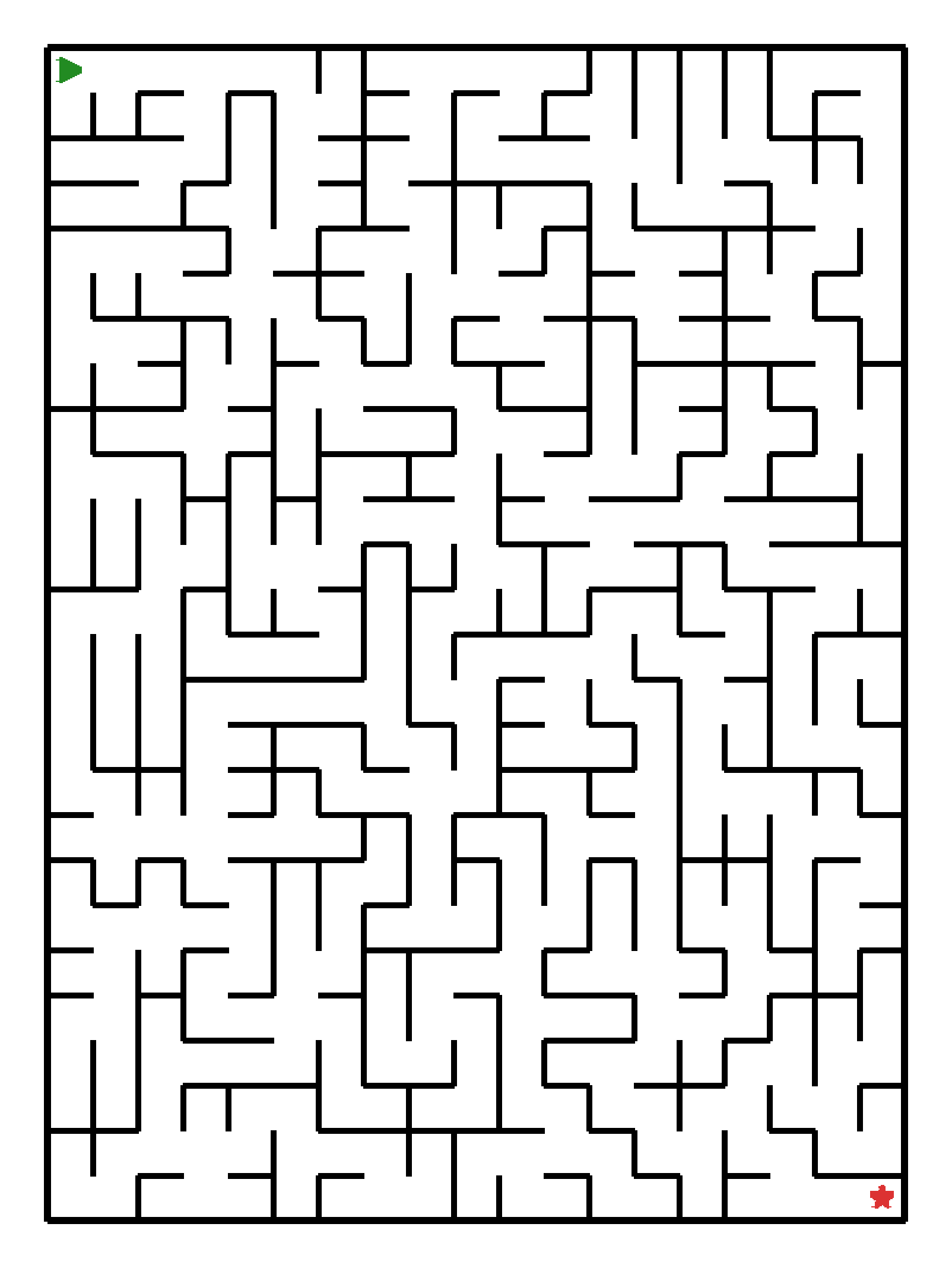 Labyrinth-Rätsel Labyrinth (schwer) für Vorschule aus der Kategorie Labyrinth - kostenlos ausdrucken