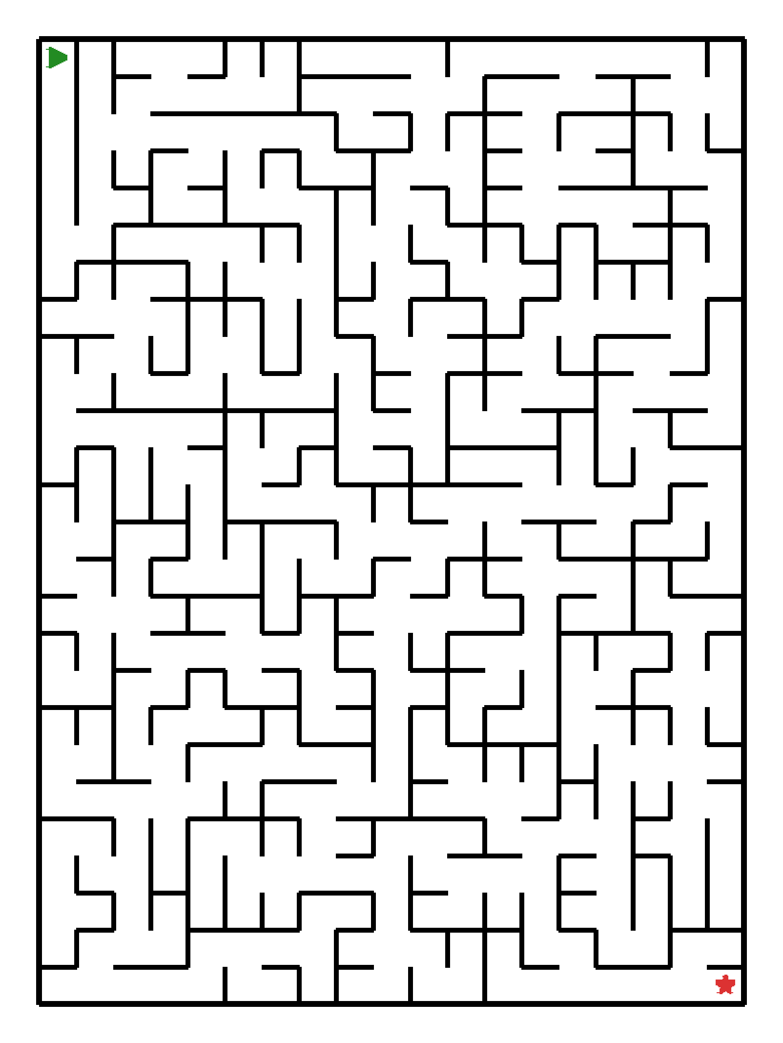 Labyrinth-Rätsel Labyrinth (schwer) für Vorschule aus der Kategorie Labyrinth - kostenlos ausdrucken