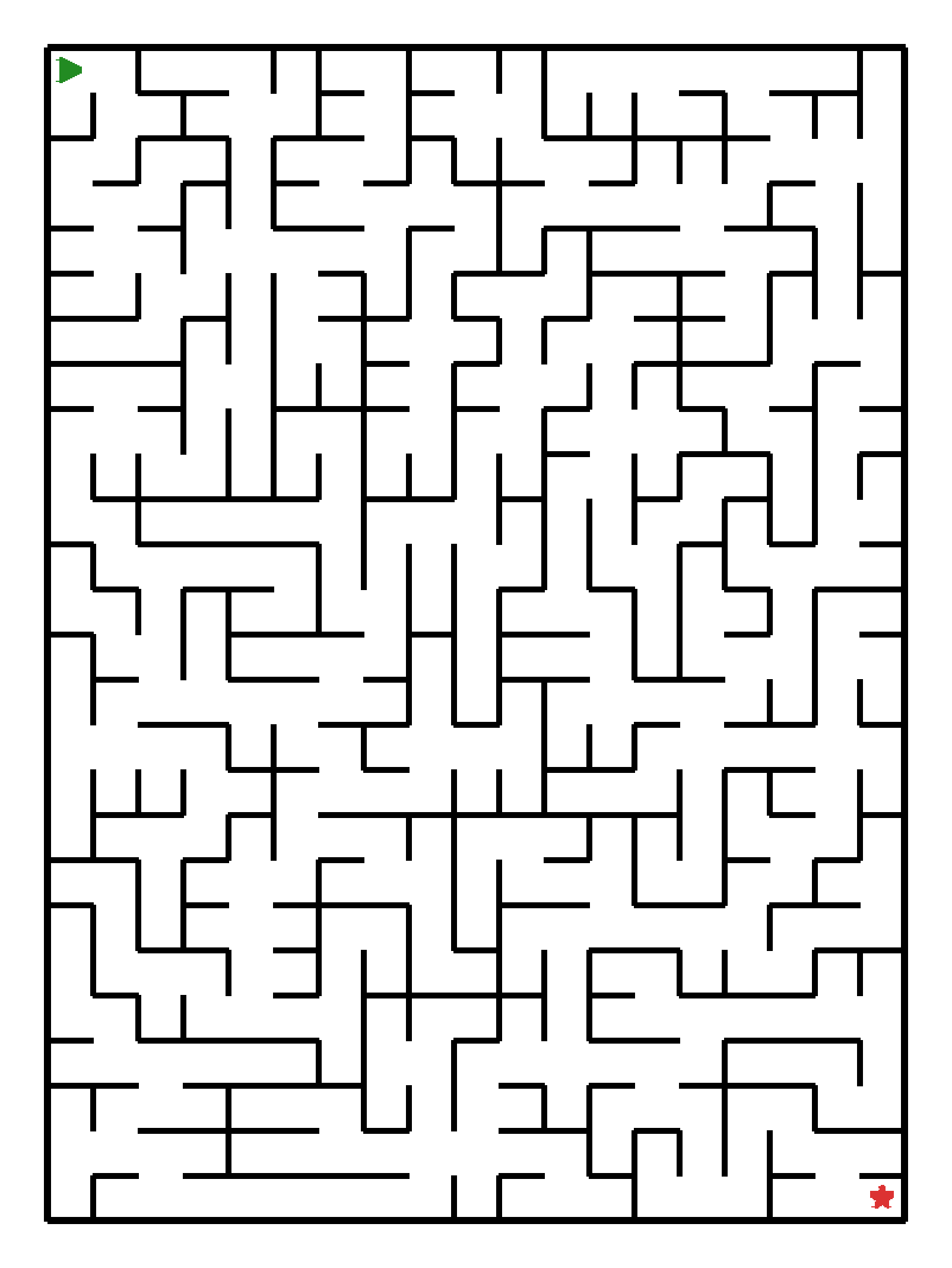 Labyrinth-Rätsel Labyrinth (schwer) für Vorschule aus der Kategorie Labyrinth - kostenlos ausdrucken