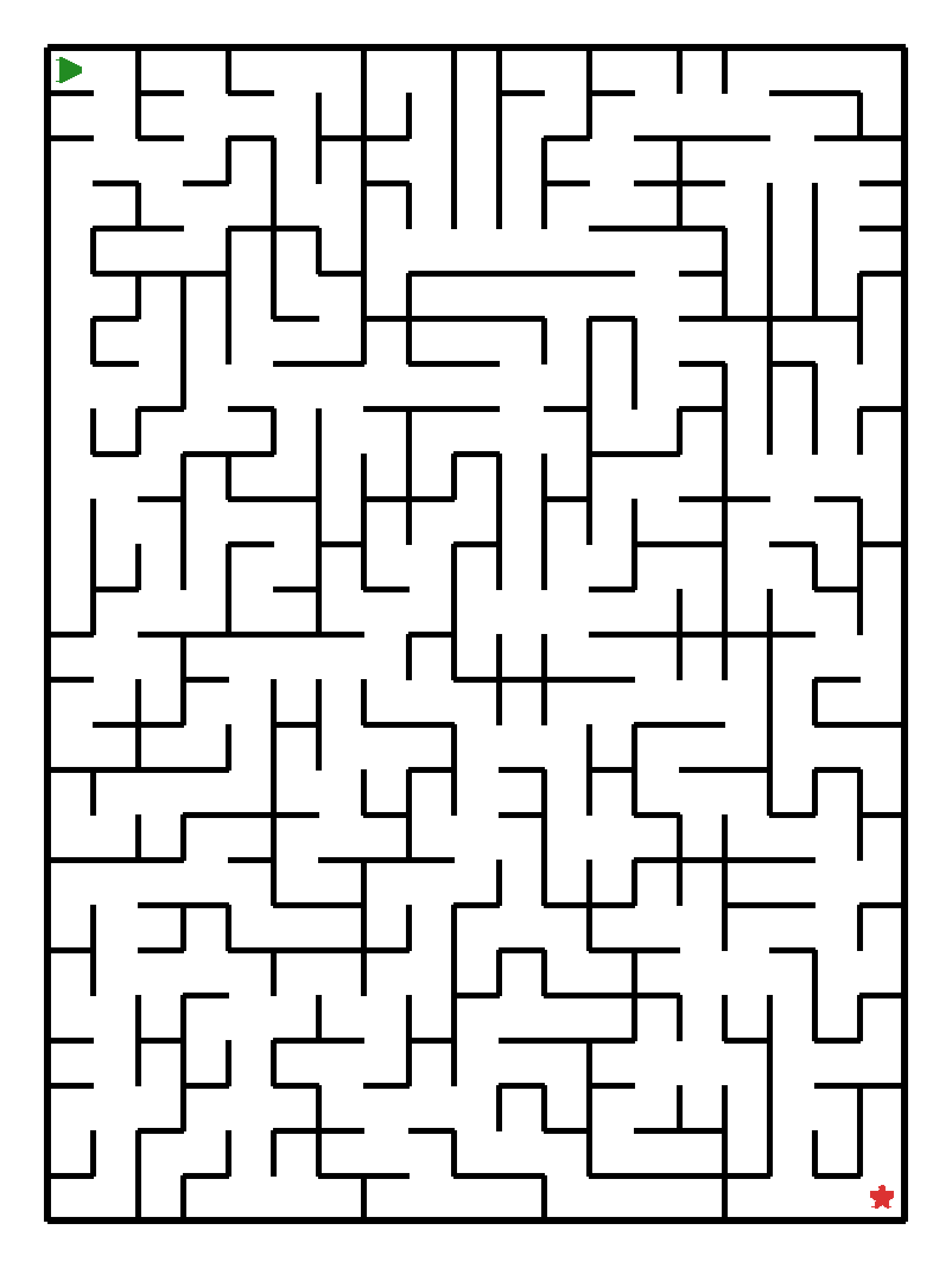 Labyrinth-Rätsel Labyrinth (schwer) für Vorschule aus der Kategorie Labyrinth - kostenlos ausdrucken