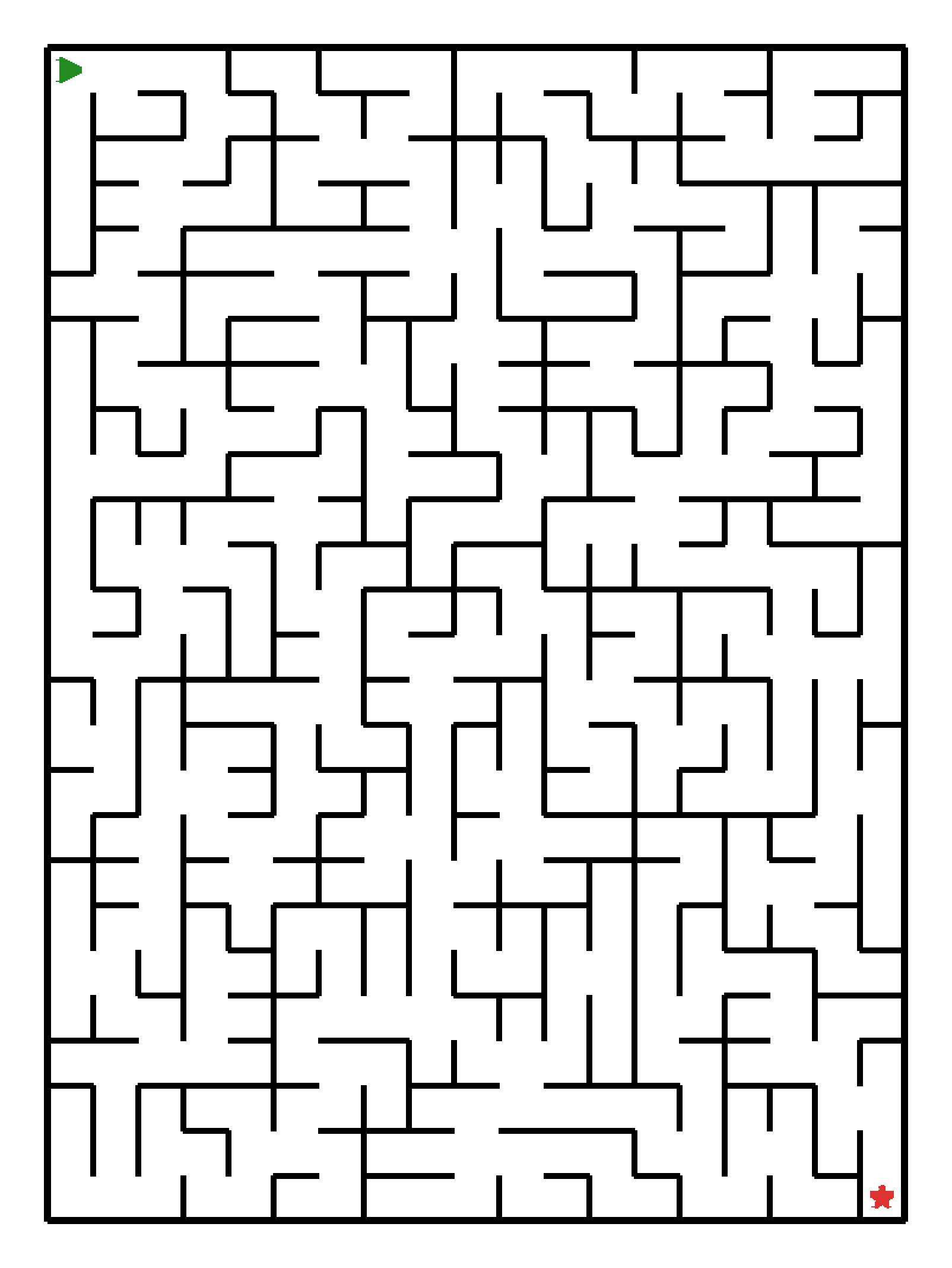 Labyrinth-Rätsel Labyrinth (schwer) für Vorschule aus der Kategorie Labyrinth - kostenlos ausdrucken