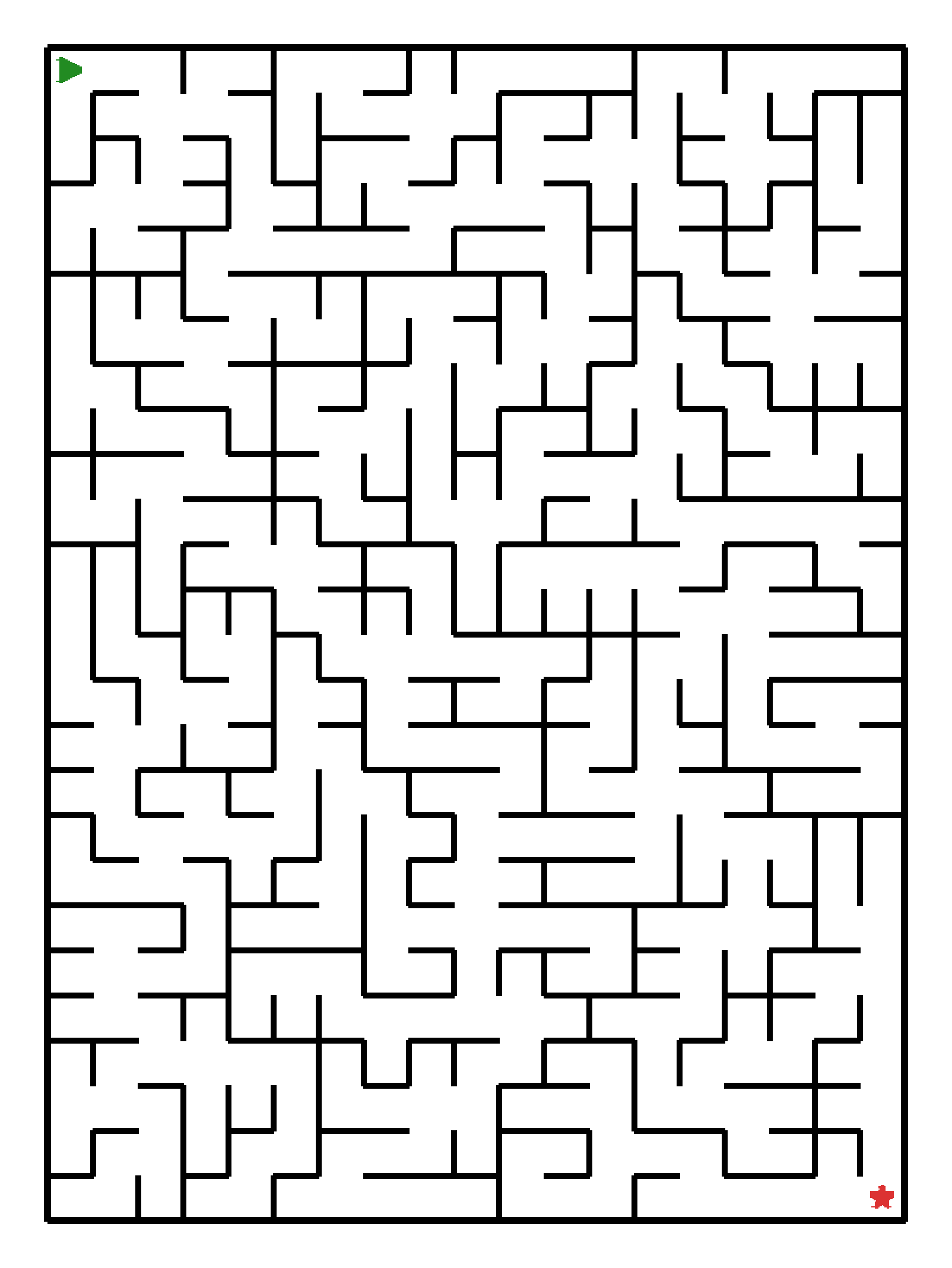 Labyrinth-Rätsel Labyrinth (schwer) für Vorschule aus der Kategorie Labyrinth - kostenlos ausdrucken