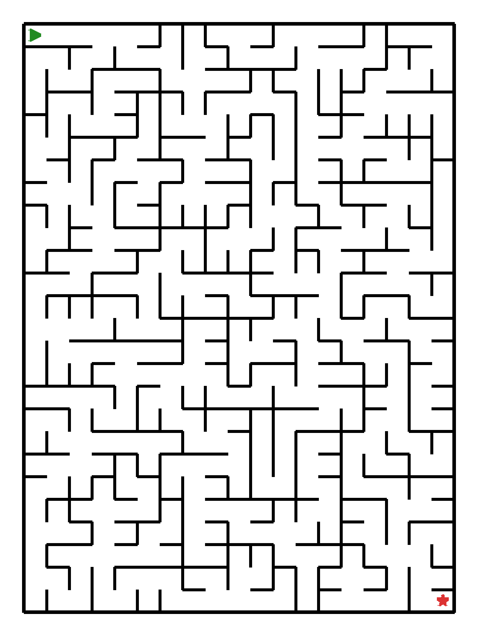 Labyrinth-Rätsel Labyrinth (schwer) für Vorschule aus der Kategorie Labyrinth - kostenlos ausdrucken