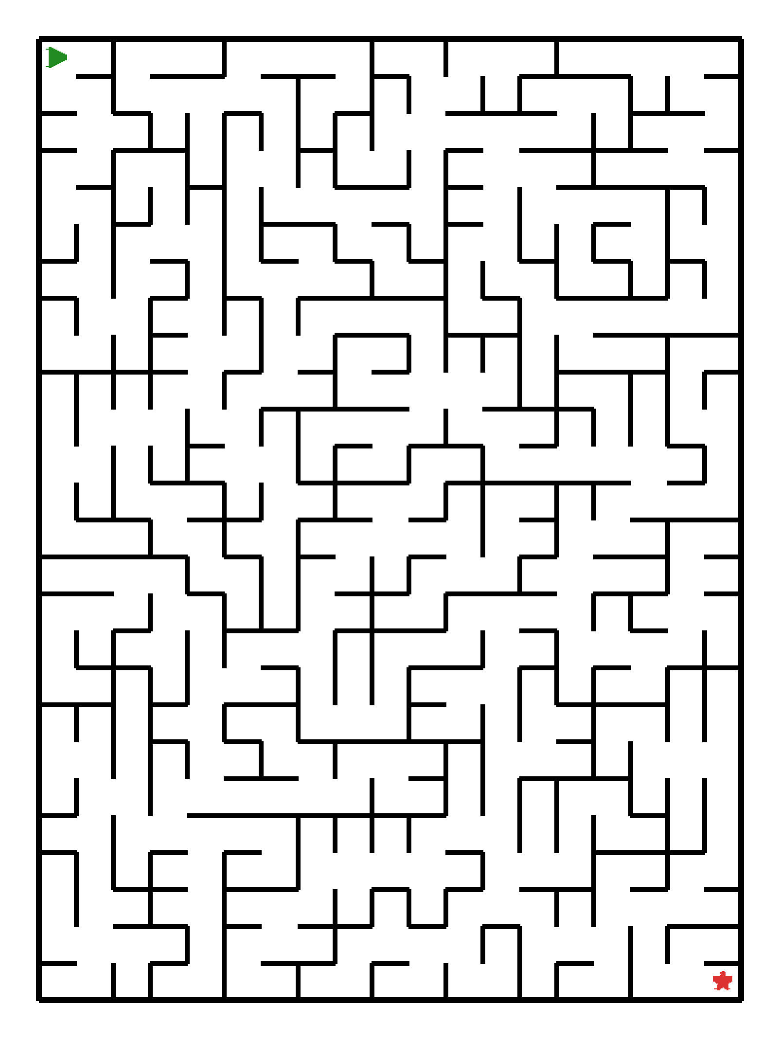 Labyrinth-Rätsel Labyrinth (schwer) für Vorschule aus der Kategorie Labyrinth - kostenlos ausdrucken