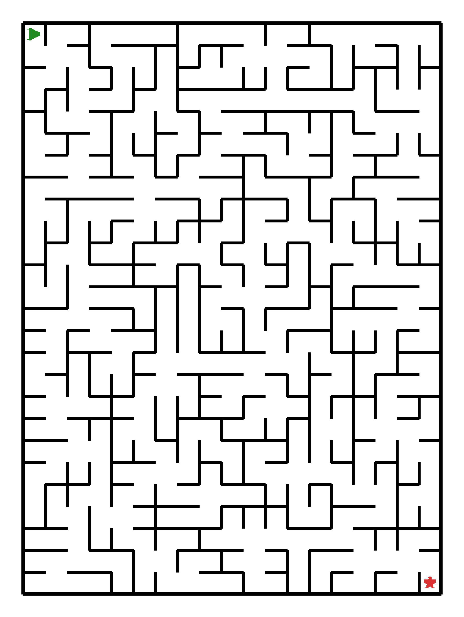 Labyrinth-Rätsel Labyrinth (schwer) für Vorschule aus der Kategorie Labyrinth - kostenlos ausdrucken