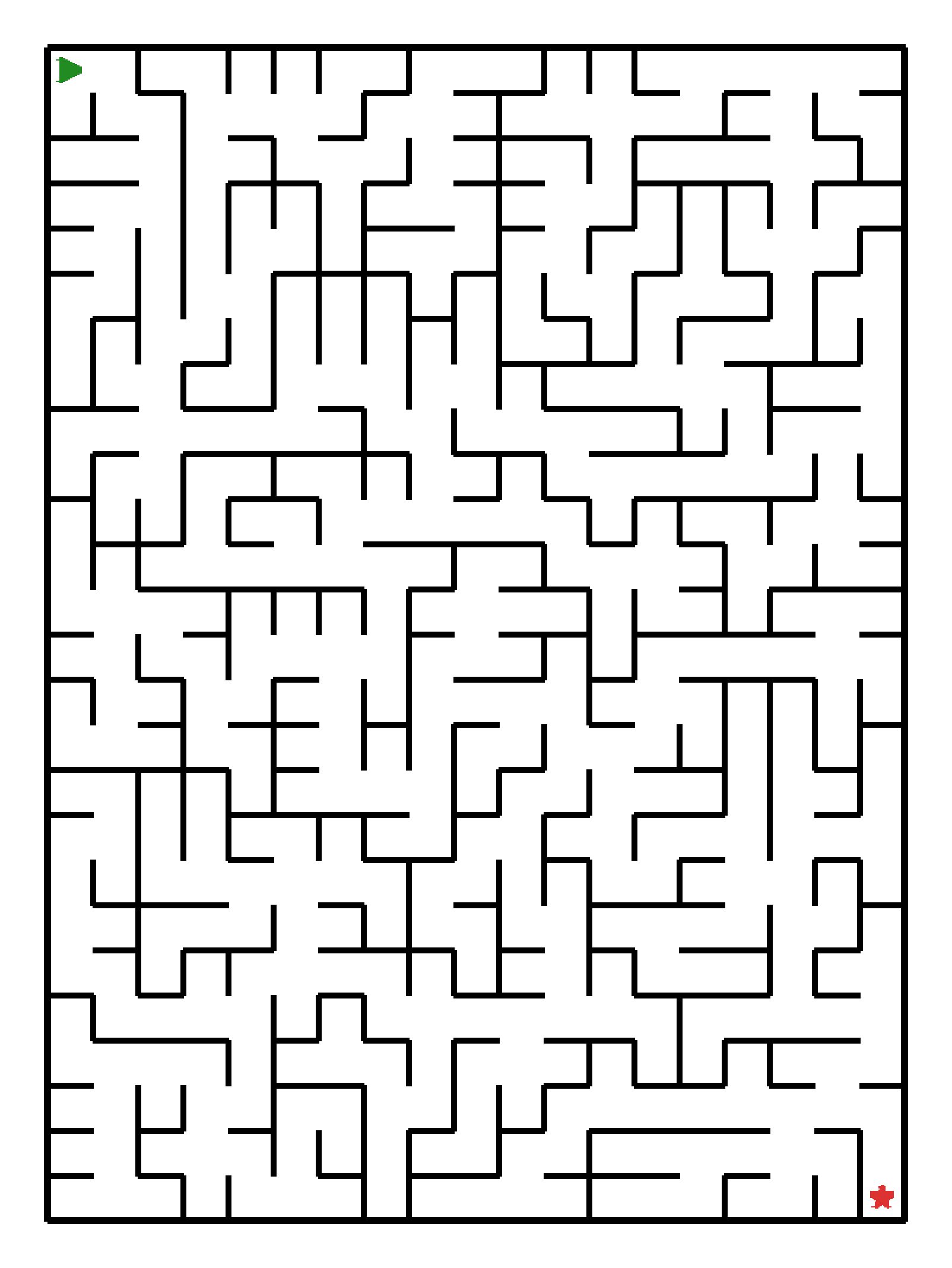 Labyrinth-Rätsel Labyrinth (schwer) für Vorschule aus der Kategorie Labyrinth - kostenlos ausdrucken