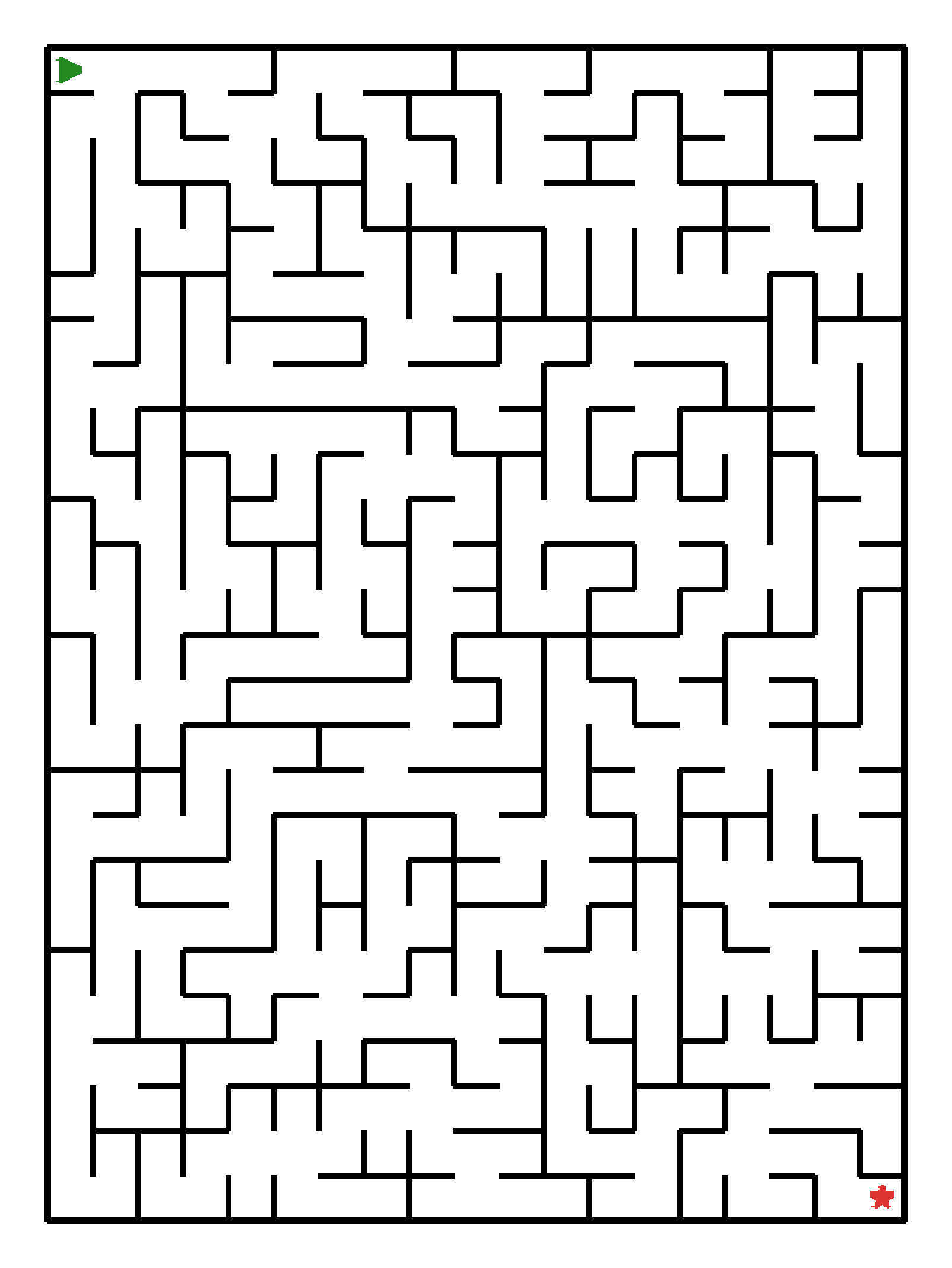 Labyrinth-Rätsel Labyrinth (schwer) für Vorschule aus der Kategorie Labyrinth - kostenlos ausdrucken