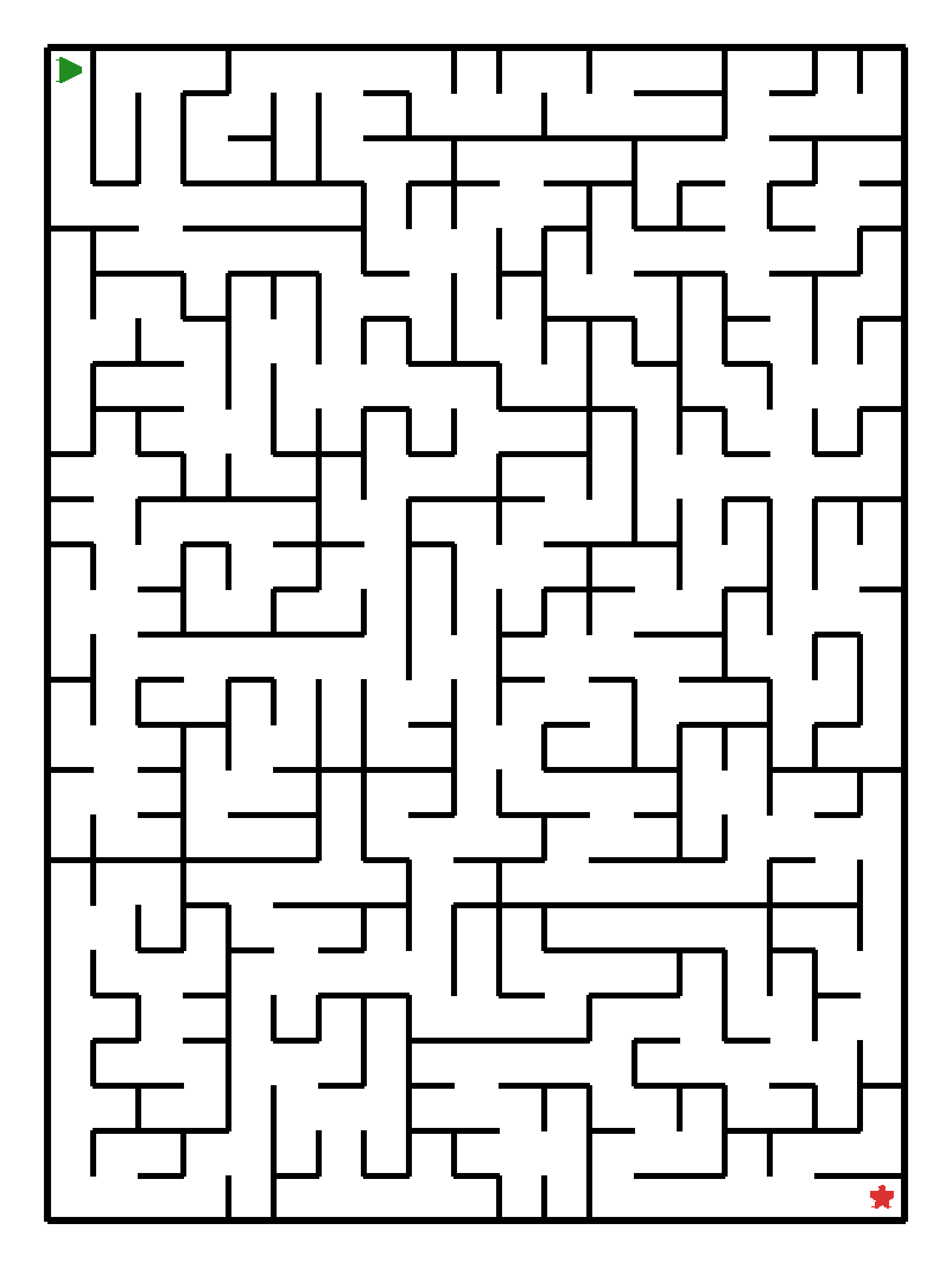 Labyrinth-Rätsel Labyrinth (schwer) für Vorschule aus der Kategorie Labyrinth - kostenlos ausdrucken