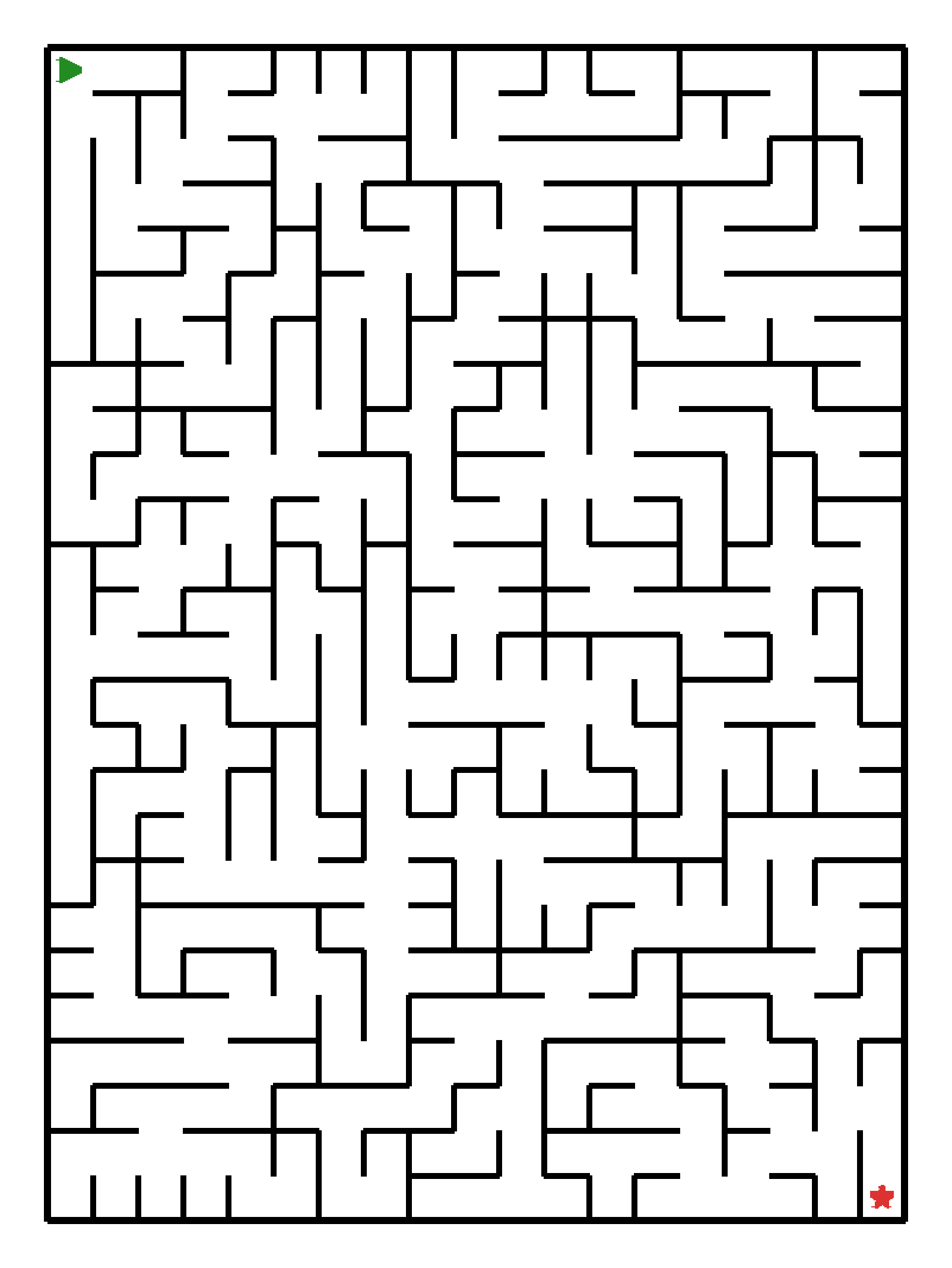 Labyrinth-Rätsel Labyrinth (schwer) für Vorschule aus der Kategorie Labyrinth - kostenlos ausdrucken