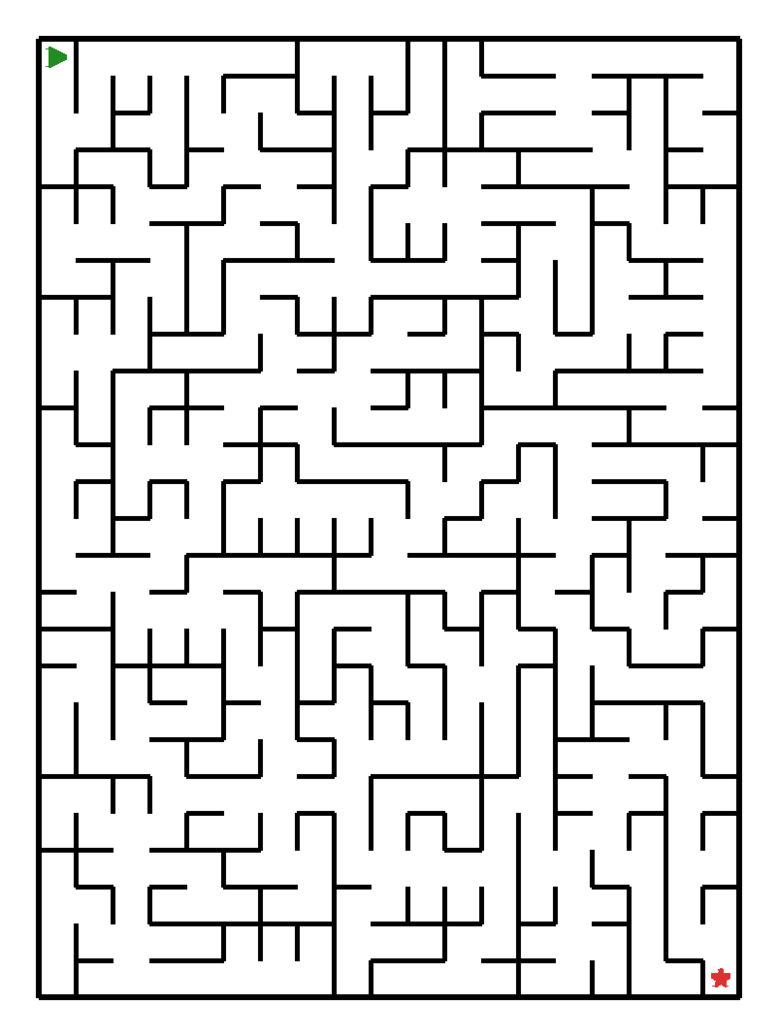 Labyrinth-Rätsel Labyrinth (schwer) für Vorschule aus der Kategorie Labyrinth - kostenlos ausdrucken