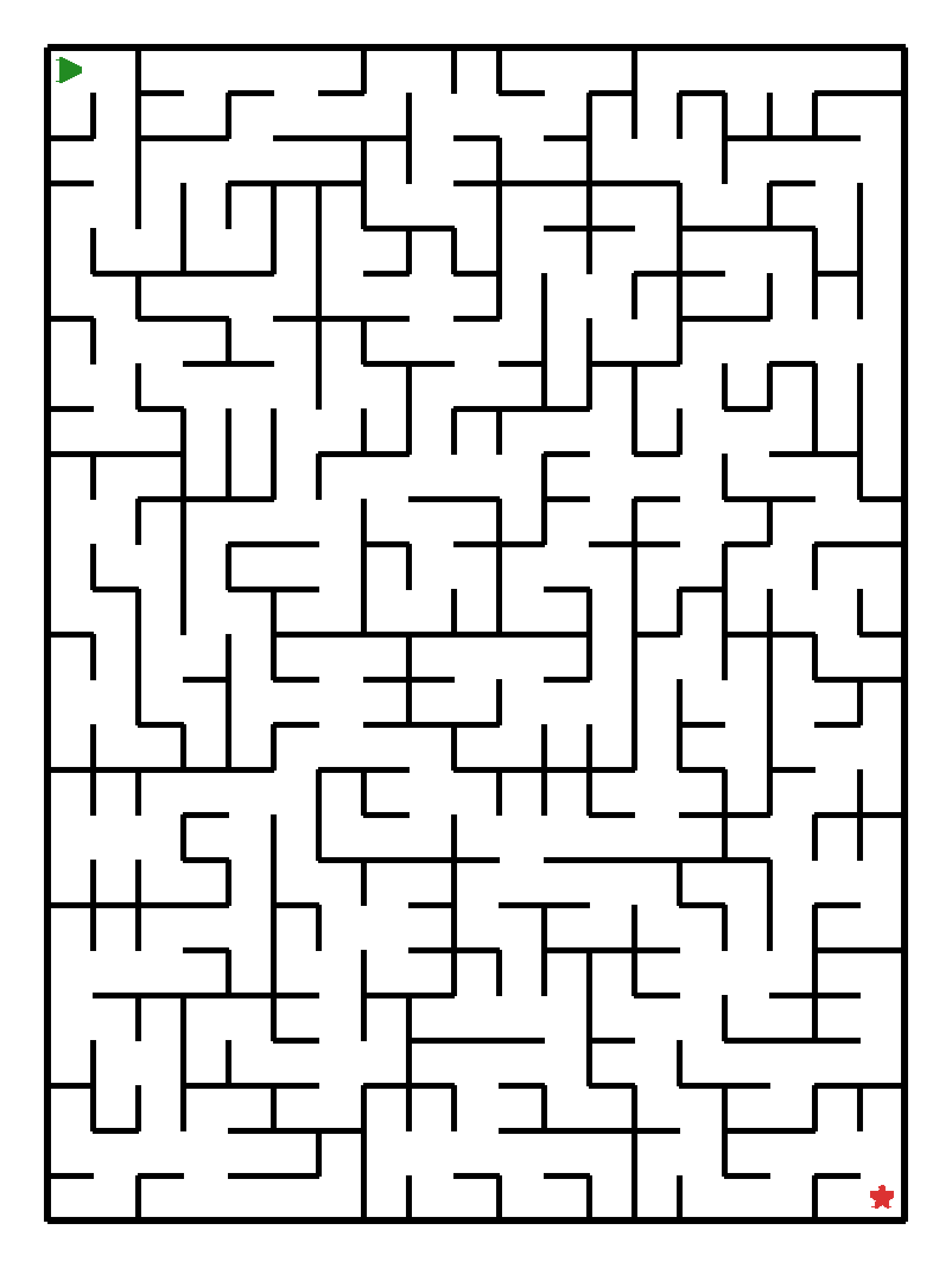 Labyrinth-Rätsel Labyrinth (schwer) für Vorschule aus der Kategorie Labyrinth - kostenlos ausdrucken