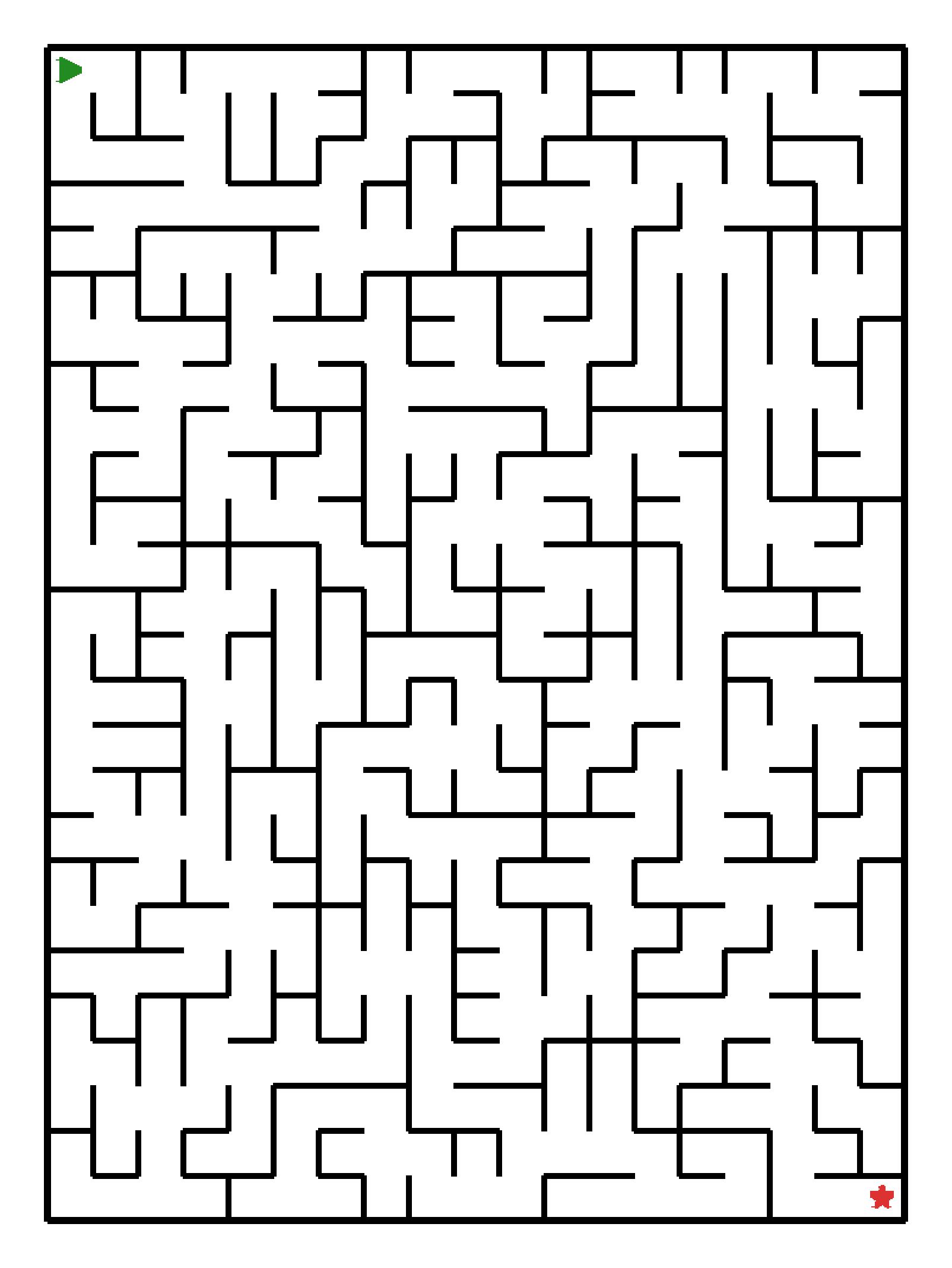 Labyrinth-Rätsel Labyrinth (schwer) für Vorschule aus der Kategorie Labyrinth - kostenlos ausdrucken