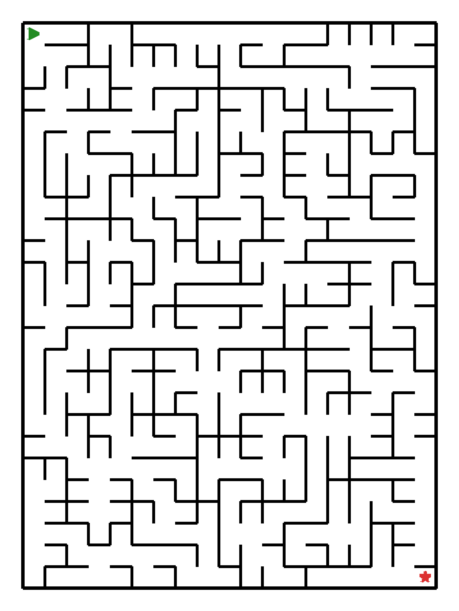 Labyrinth-Rätsel Labyrinth (schwer) für Vorschule aus der Kategorie Labyrinth - kostenlos ausdrucken