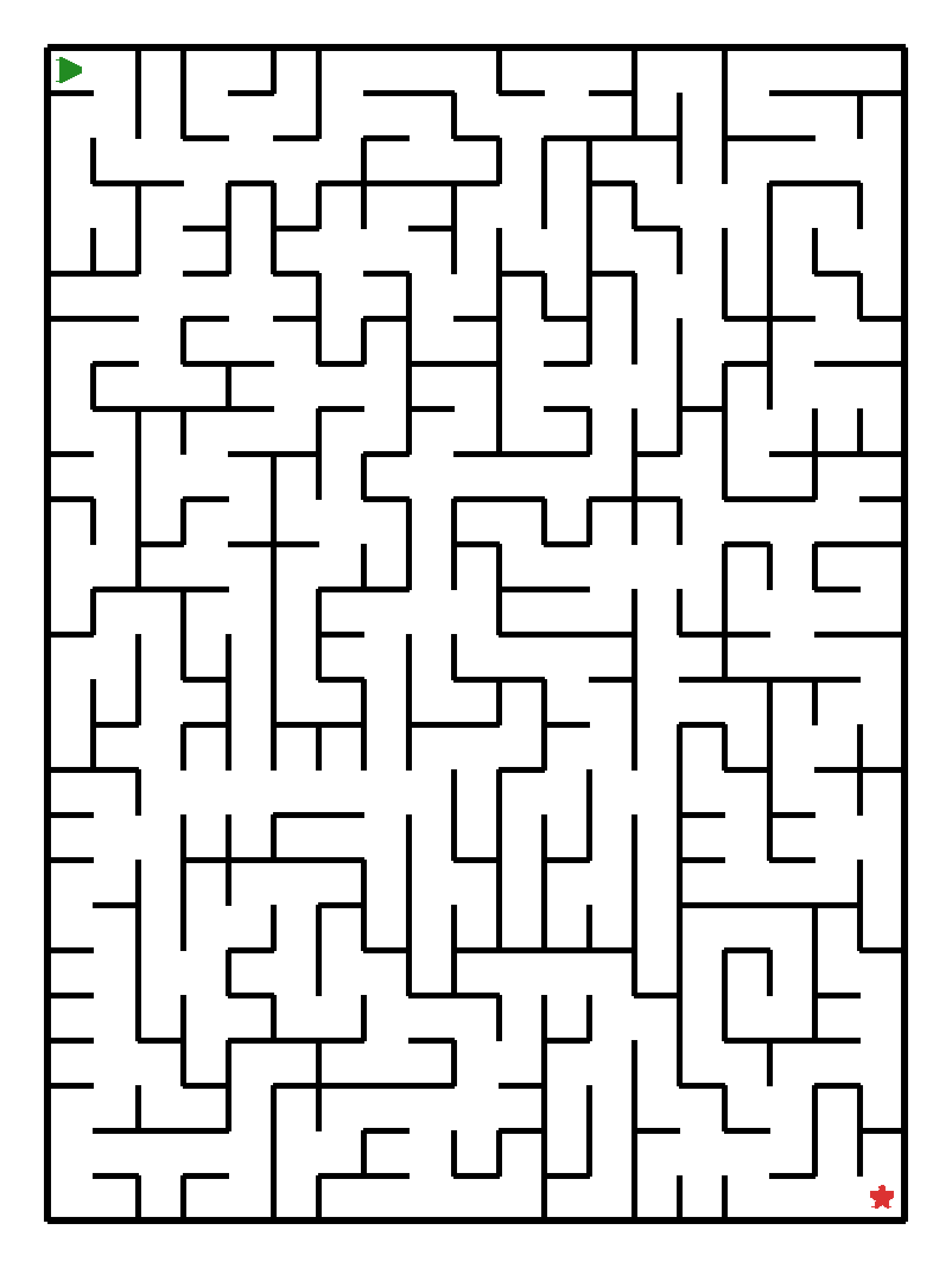 Labyrinth-Rätsel Labyrinth (schwer) für Vorschule aus der Kategorie Labyrinth - kostenlos ausdrucken