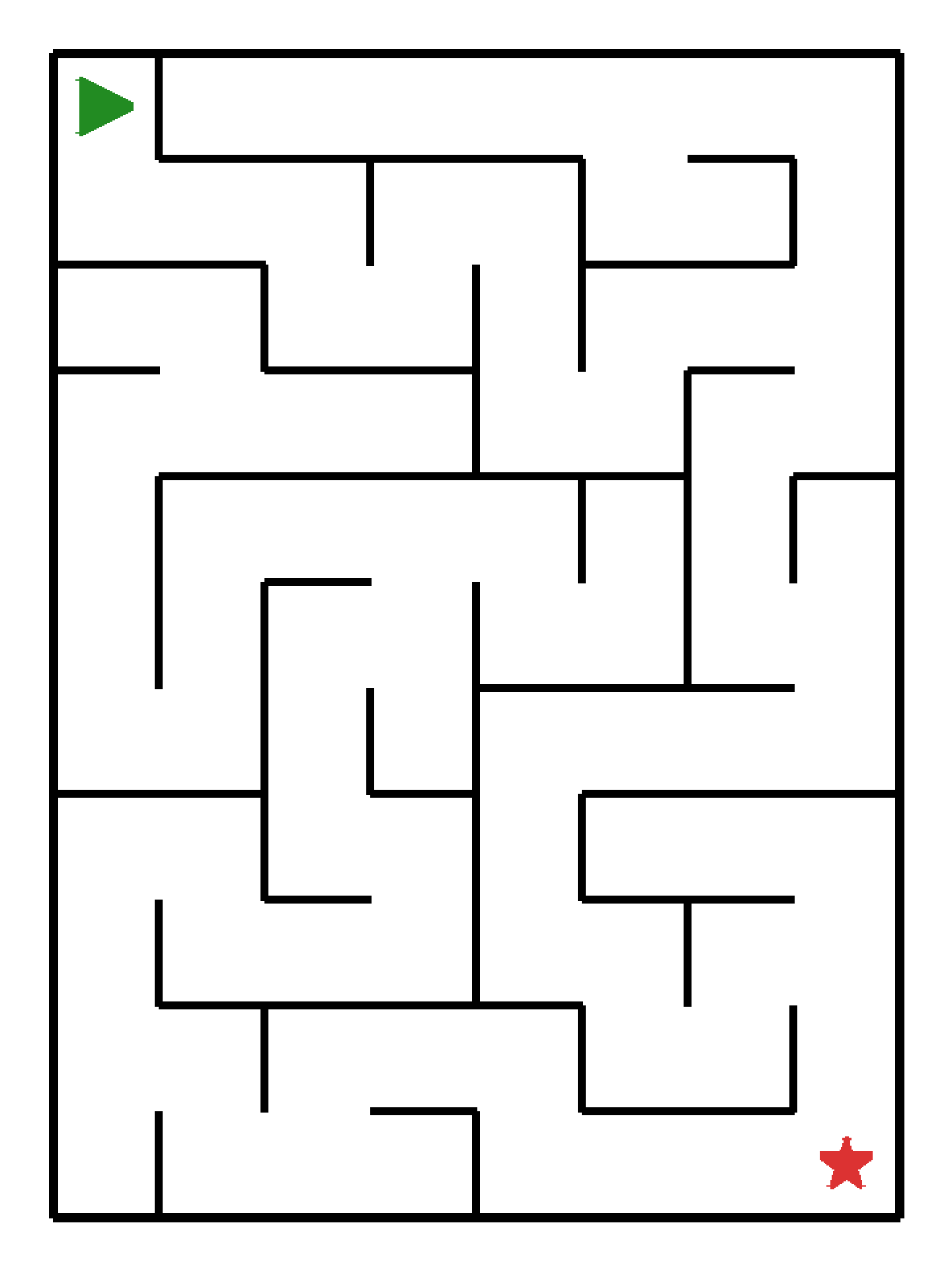 Labyrinth-Rätsel Labyrinth (leicht) für Vorschule aus der Kategorie Labyrinth - kostenlos ausdrucken