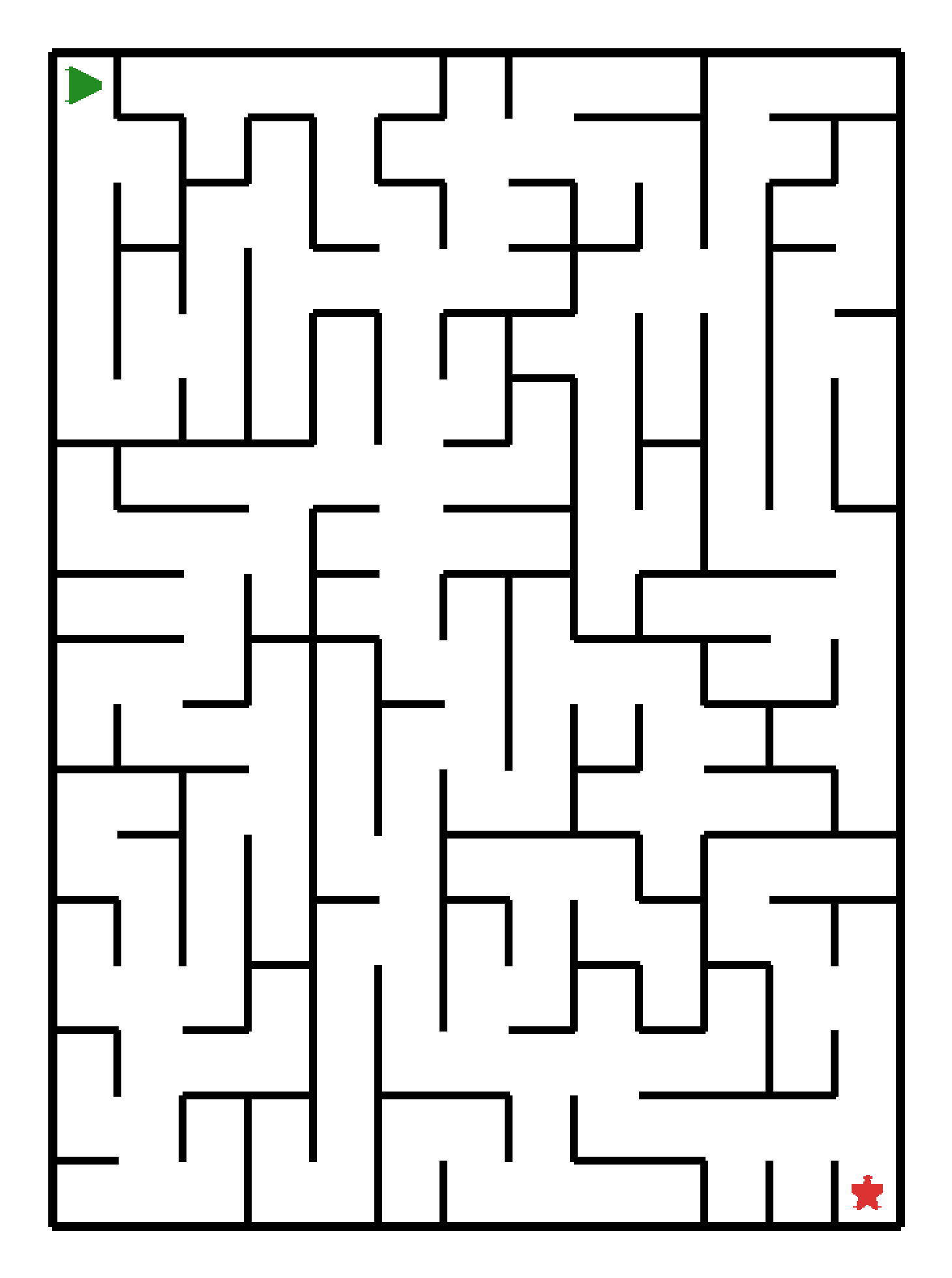 Labyrinth-Rätsel Labyrinth (schwer) für Vorschule aus der Kategorie Labyrinth - kostenlos ausdrucken