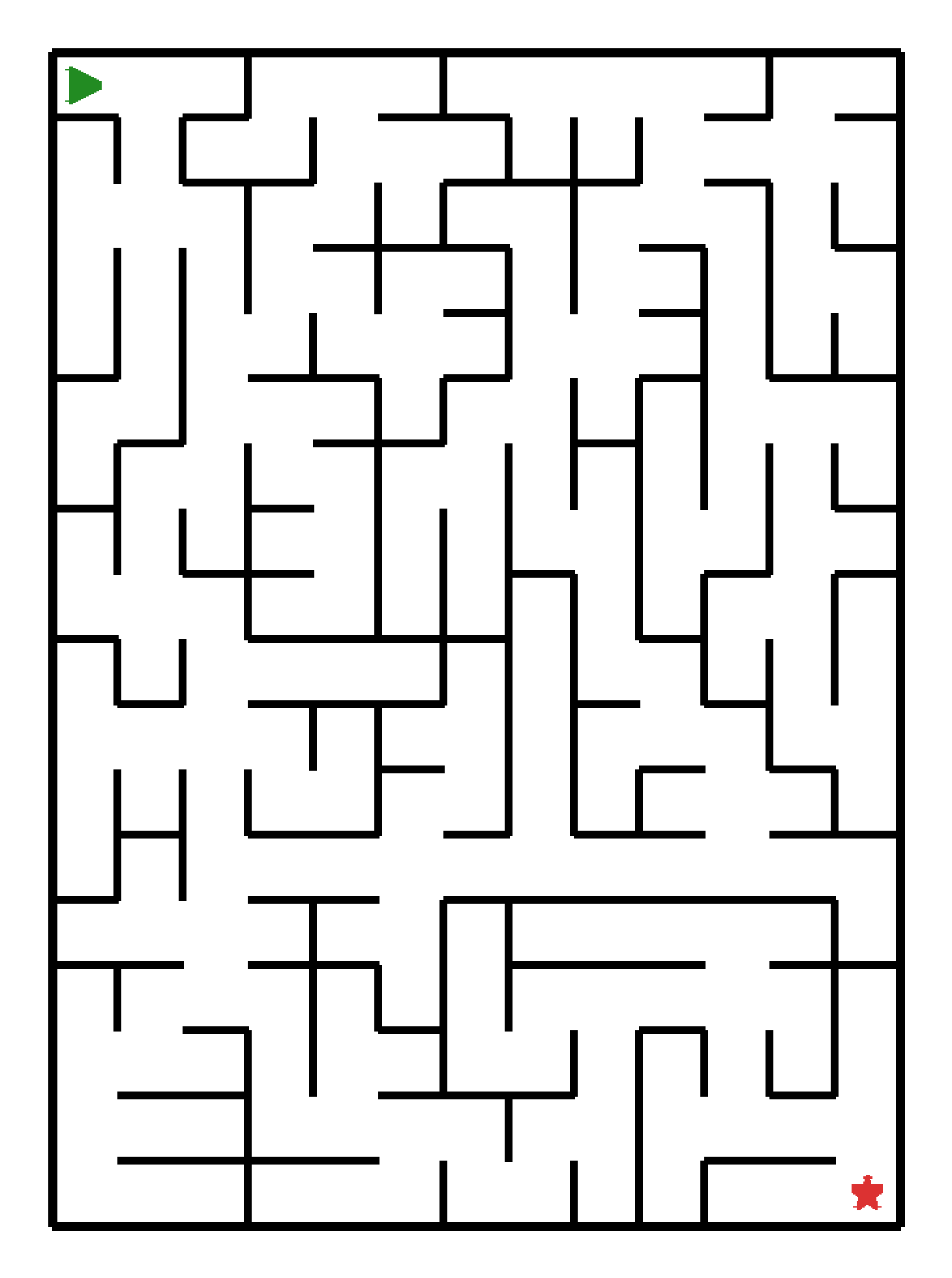 Labyrinth-Rätsel Labyrinth (schwer) für Vorschule aus der Kategorie Labyrinth - kostenlos ausdrucken