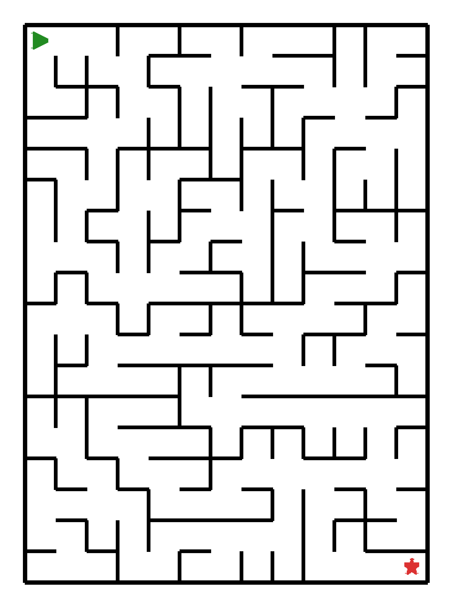 Labyrinth-Rätsel Labyrinth (schwer) für Vorschule aus der Kategorie Labyrinth - kostenlos ausdrucken