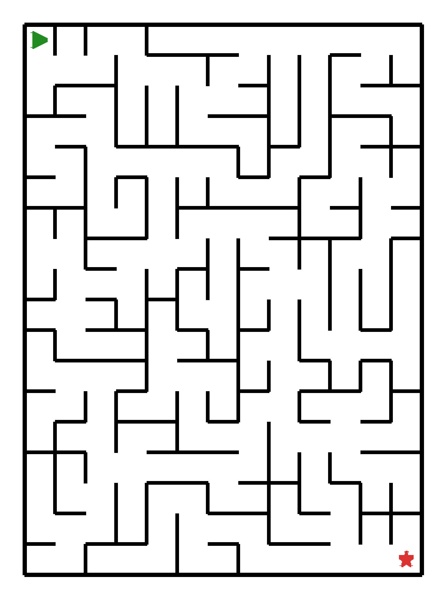 Labyrinth-Rätsel Labyrinth (schwer) für Vorschule aus der Kategorie Labyrinth - kostenlos ausdrucken