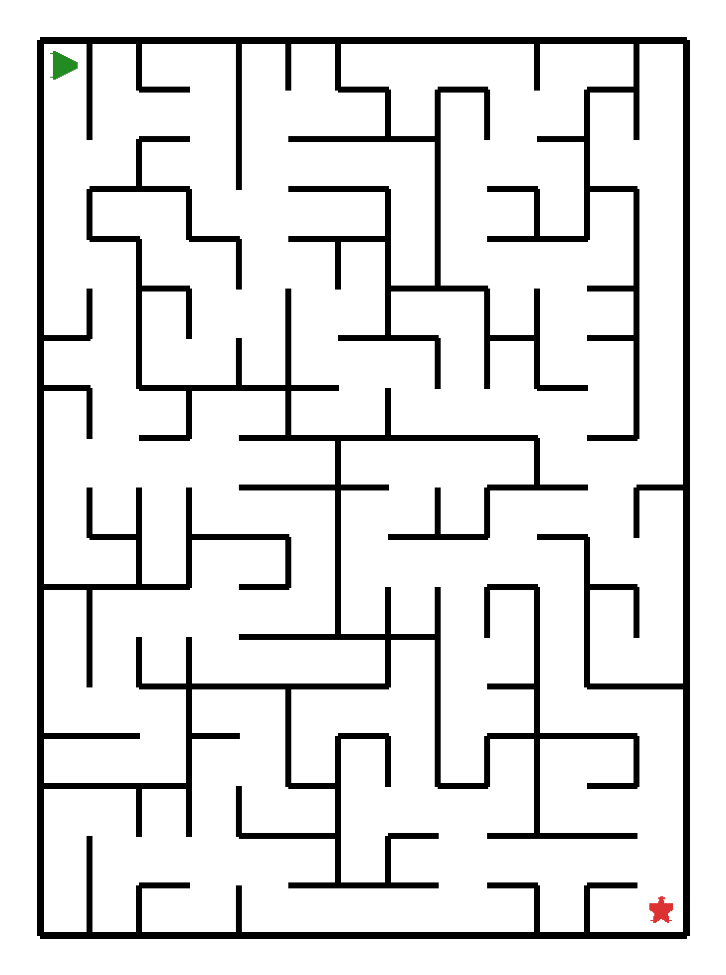 Labyrinth-Rätsel Labyrinth (schwer) für Vorschule aus der Kategorie Labyrinth - kostenlos ausdrucken
