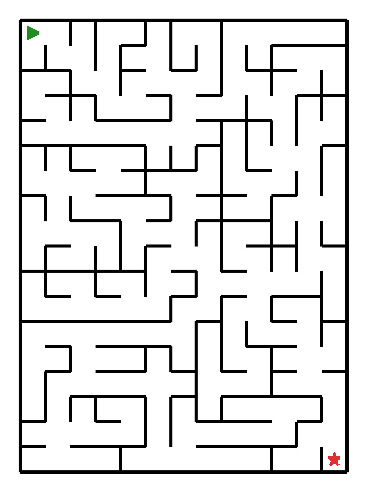 Labyrinth-Rätsel Labyrinth (schwer) für Vorschule aus der Kategorie Labyrinth - kostenlos ausdrucken