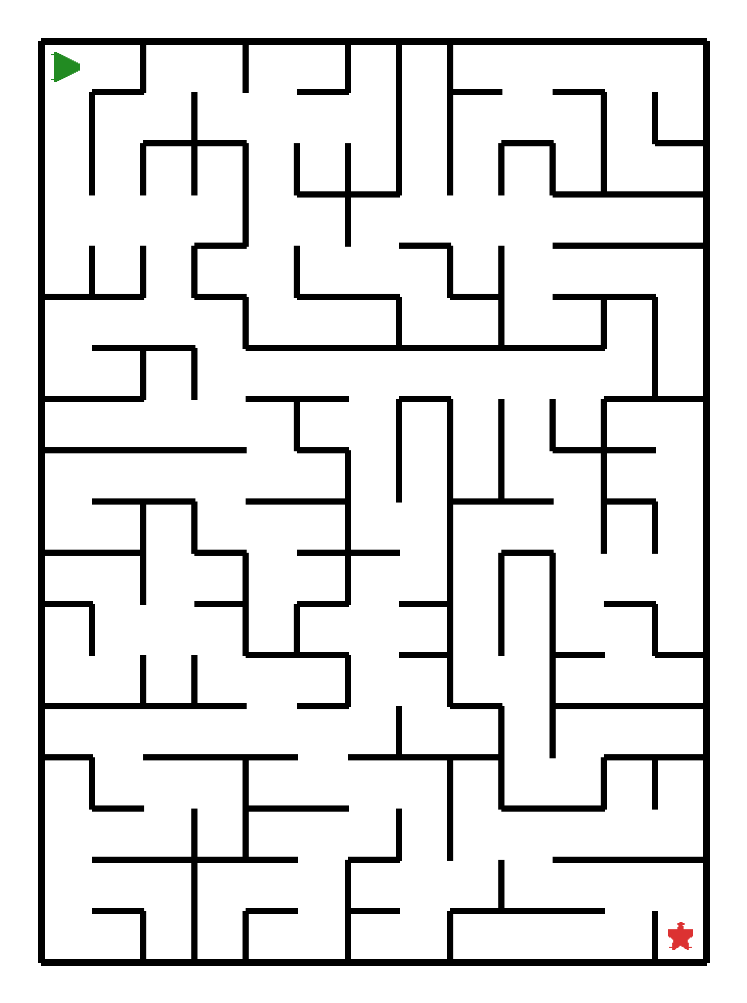 Labyrinth-Rätsel Labyrinth (schwer) für Vorschule aus der Kategorie Labyrinth - kostenlos ausdrucken
