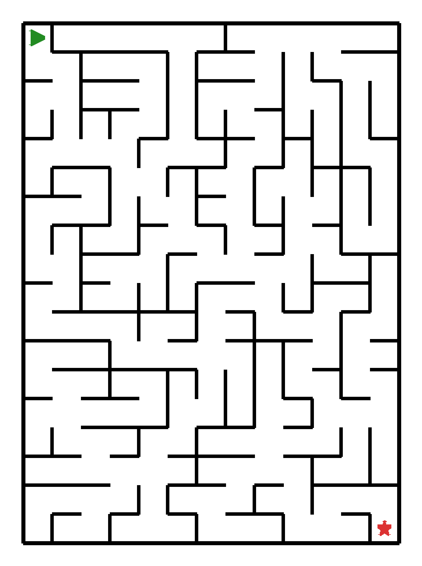 Labyrinth-Rätsel Labyrinth (schwer) für Vorschule aus der Kategorie Labyrinth - kostenlos ausdrucken