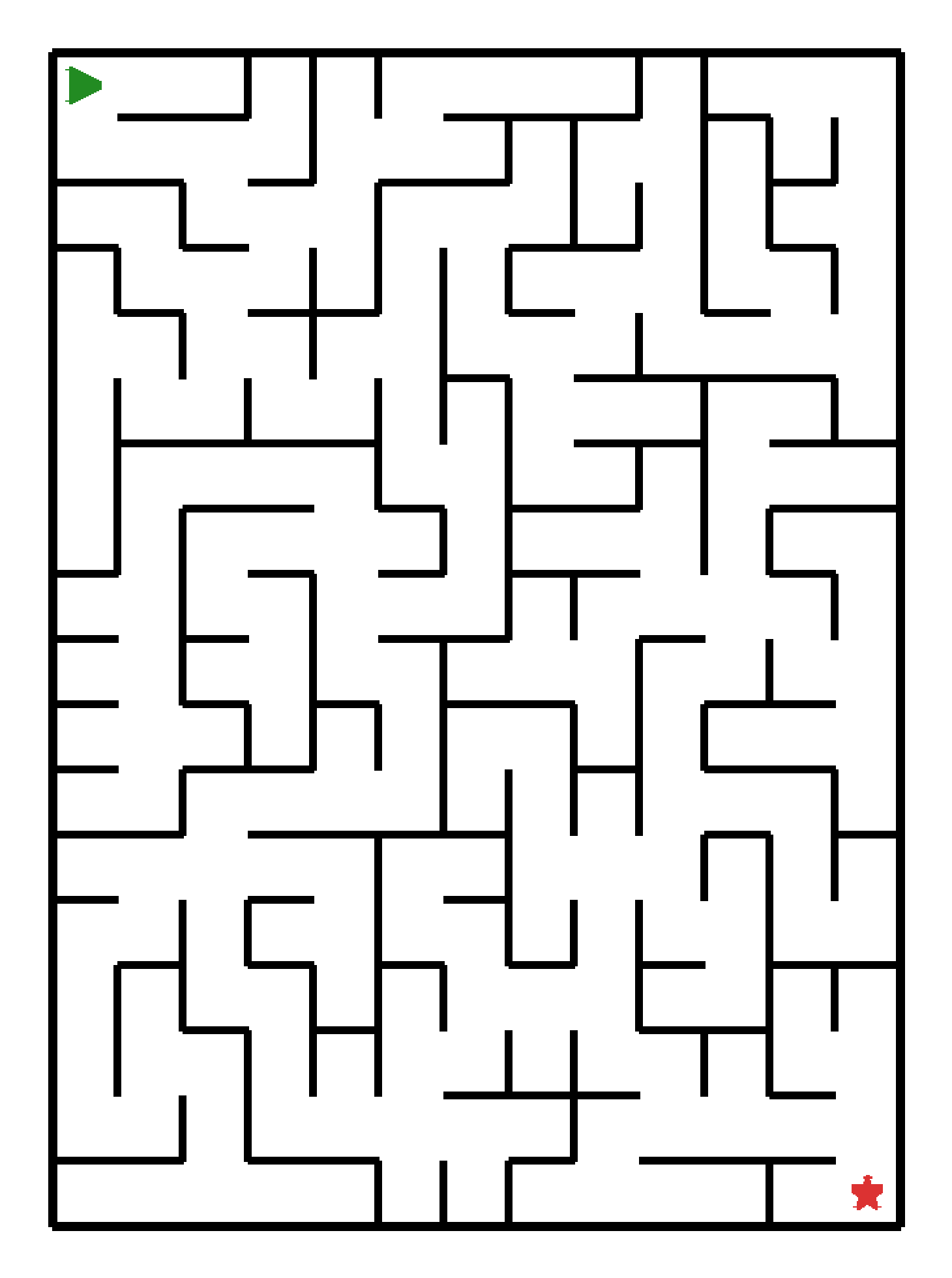 Labyrinth-Rätsel Labyrinth (schwer) für Vorschule aus der Kategorie Labyrinth - kostenlos ausdrucken