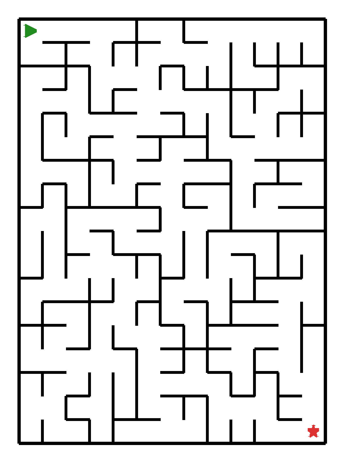 Labyrinth-Rätsel Labyrinth (schwer) für Vorschule aus der Kategorie Labyrinth - kostenlos ausdrucken