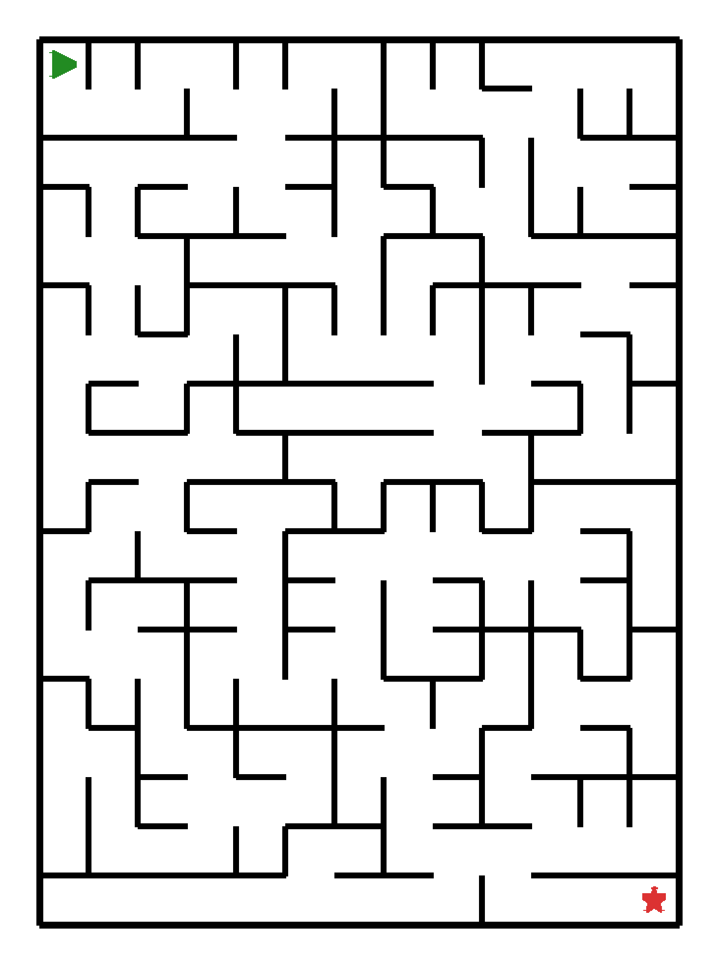 Labyrinth-Rätsel Labyrinth (schwer) für Vorschule aus der Kategorie Labyrinth - kostenlos ausdrucken