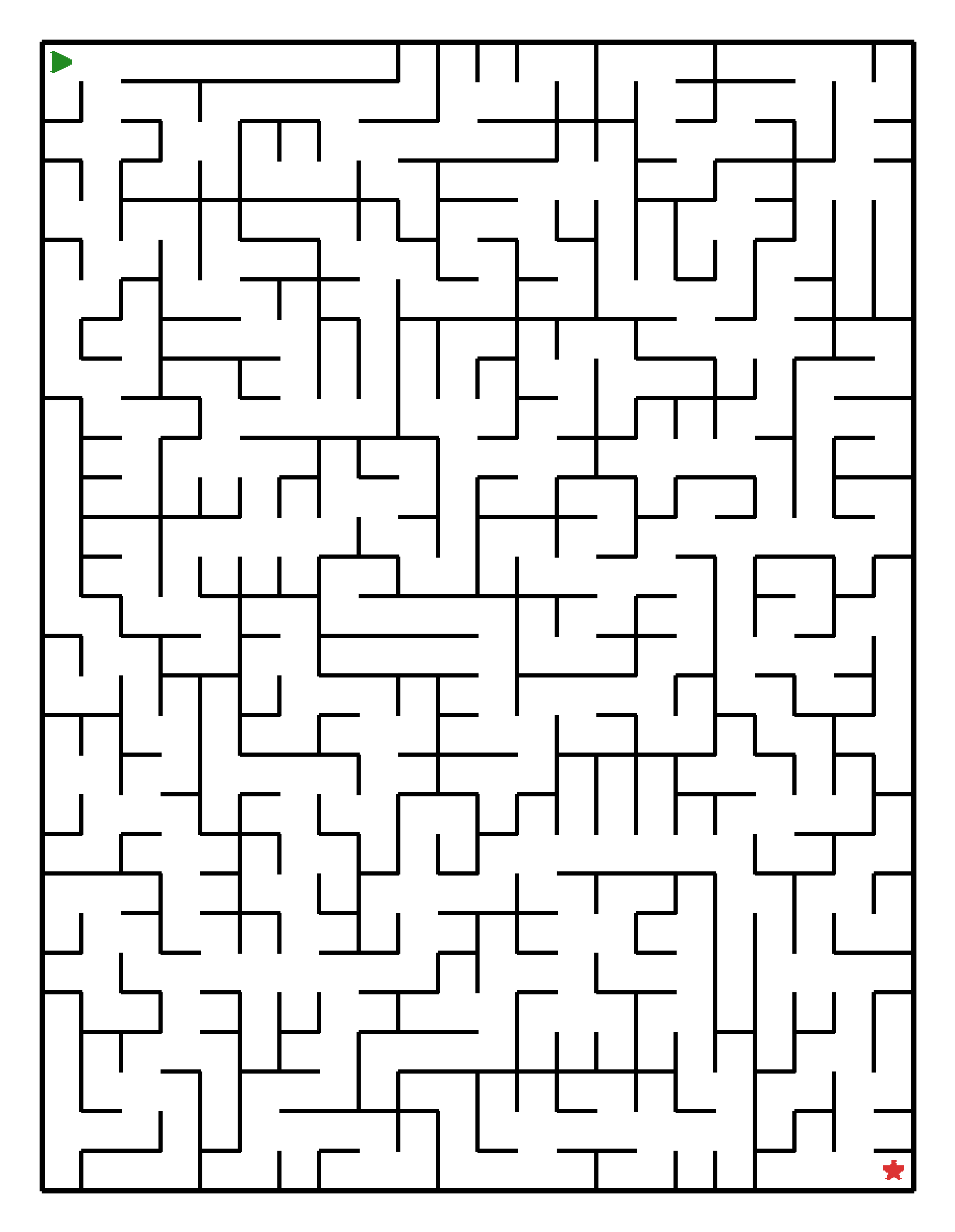 Labyrinth-Rätsel Labyrinth (mittel) für Grundschule aus der Kategorie Labyrinth - kostenlos ausdrucken