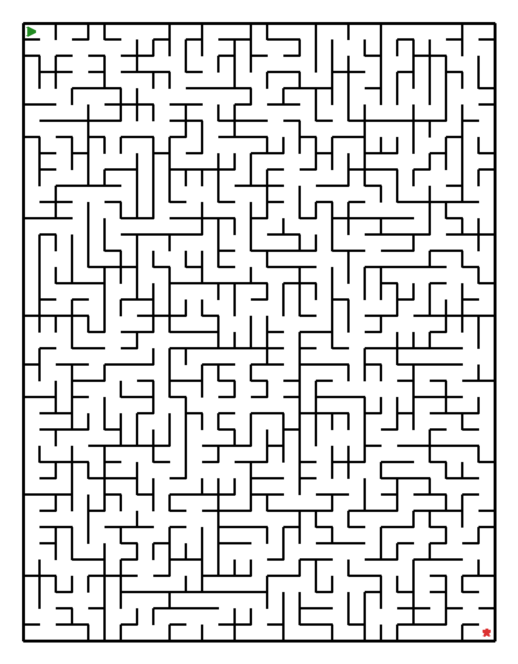 Labyrinth-Rätsel Labyrinth (schwer) für Grundschule aus der Kategorie Labyrinth - kostenlos ausdrucken