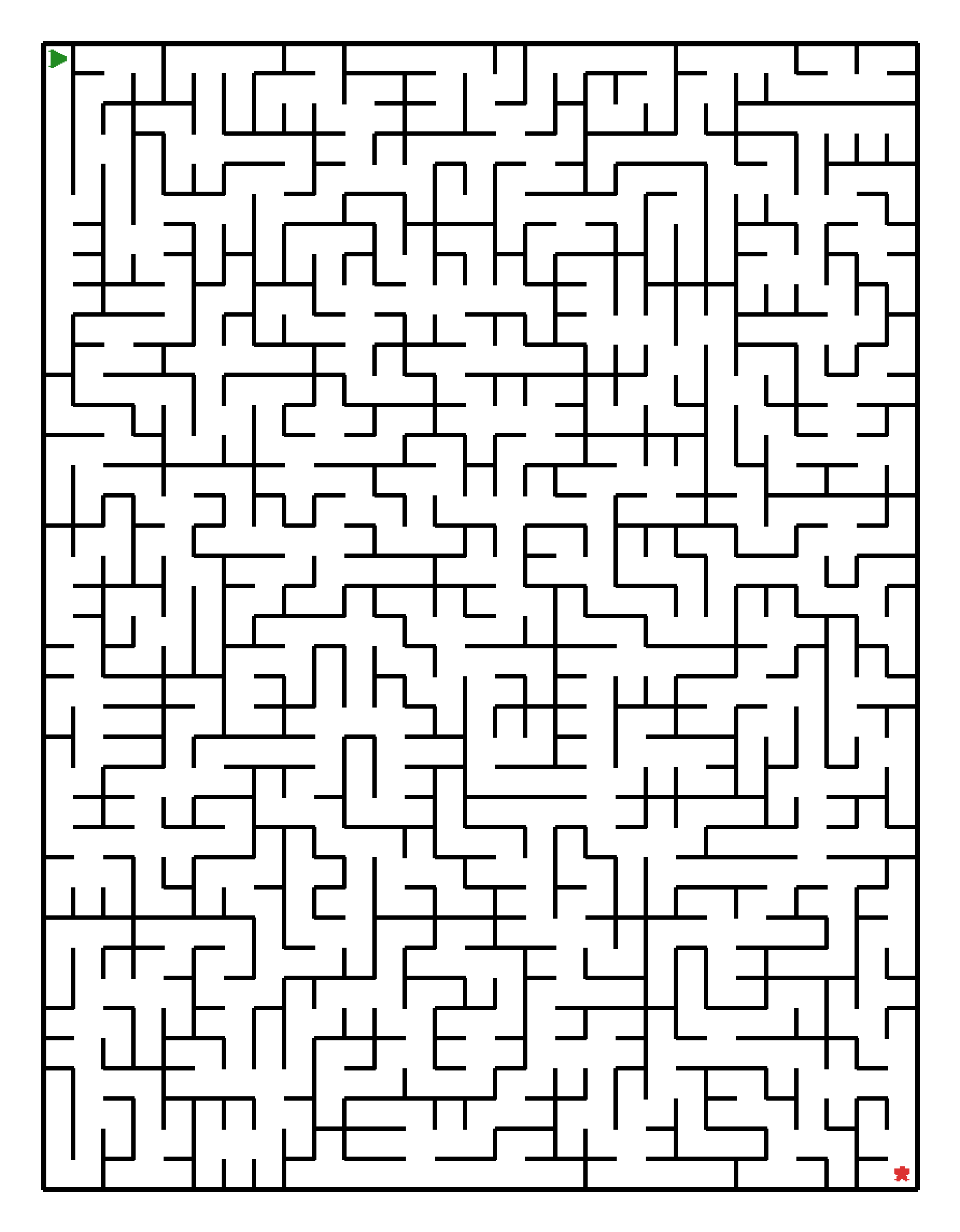 Labyrinth-Rätsel Labyrinth (schwer) für Grundschule aus der Kategorie Labyrinth - kostenlos ausdrucken