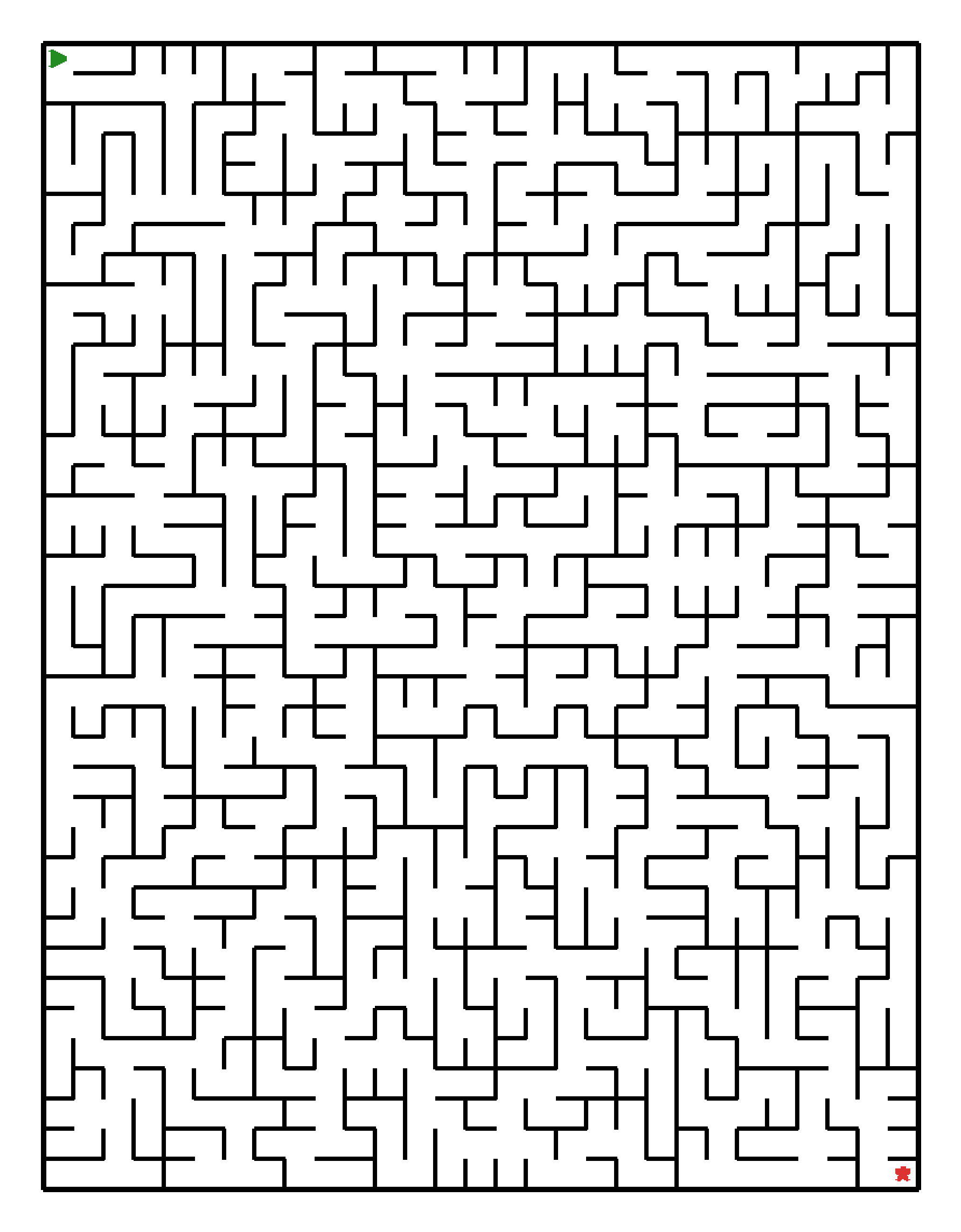 Labyrinth-Rätsel Labyrinth (schwer) für Grundschule aus der Kategorie Labyrinth - kostenlos ausdrucken